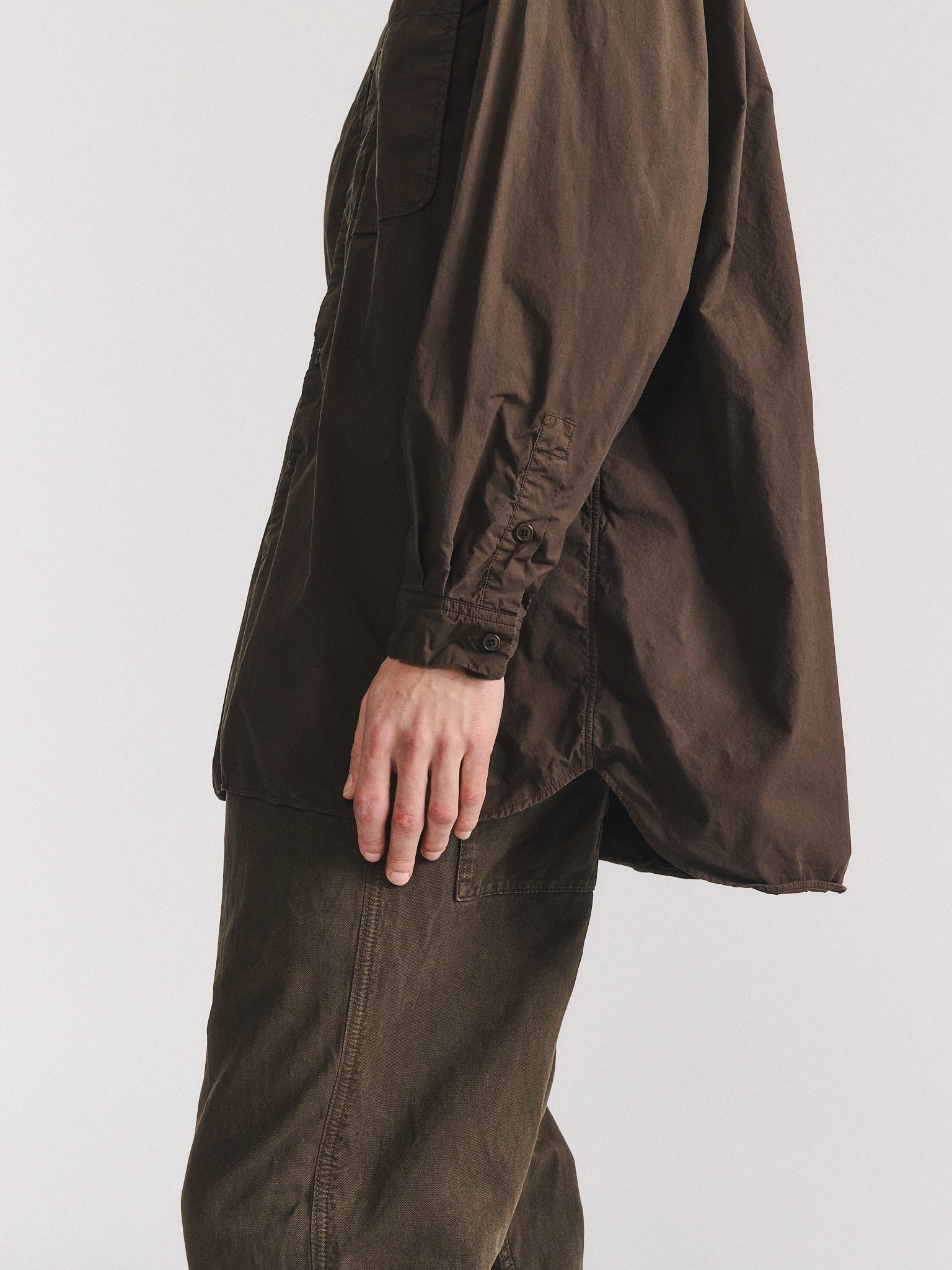 IKLA POCKET SHIRT - L COT - EARTH