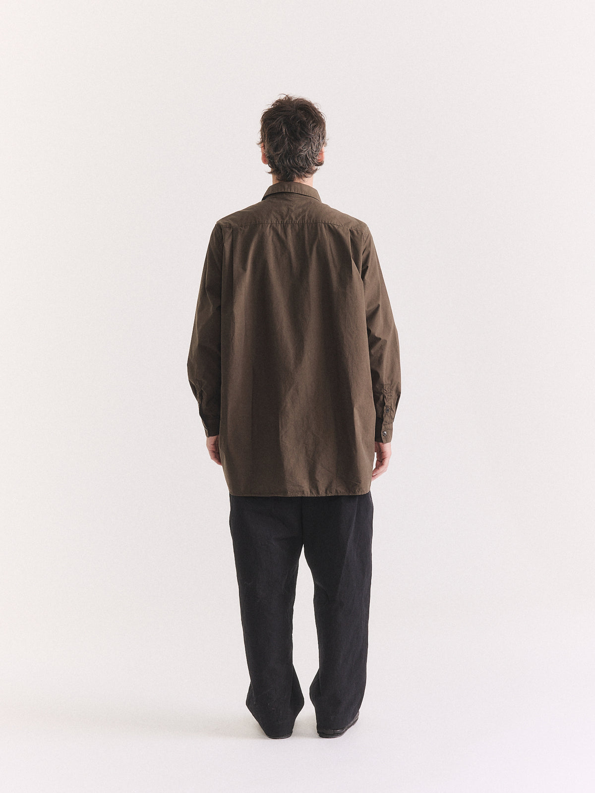 IKLA POCKET SHIRT - L COT - EARTH