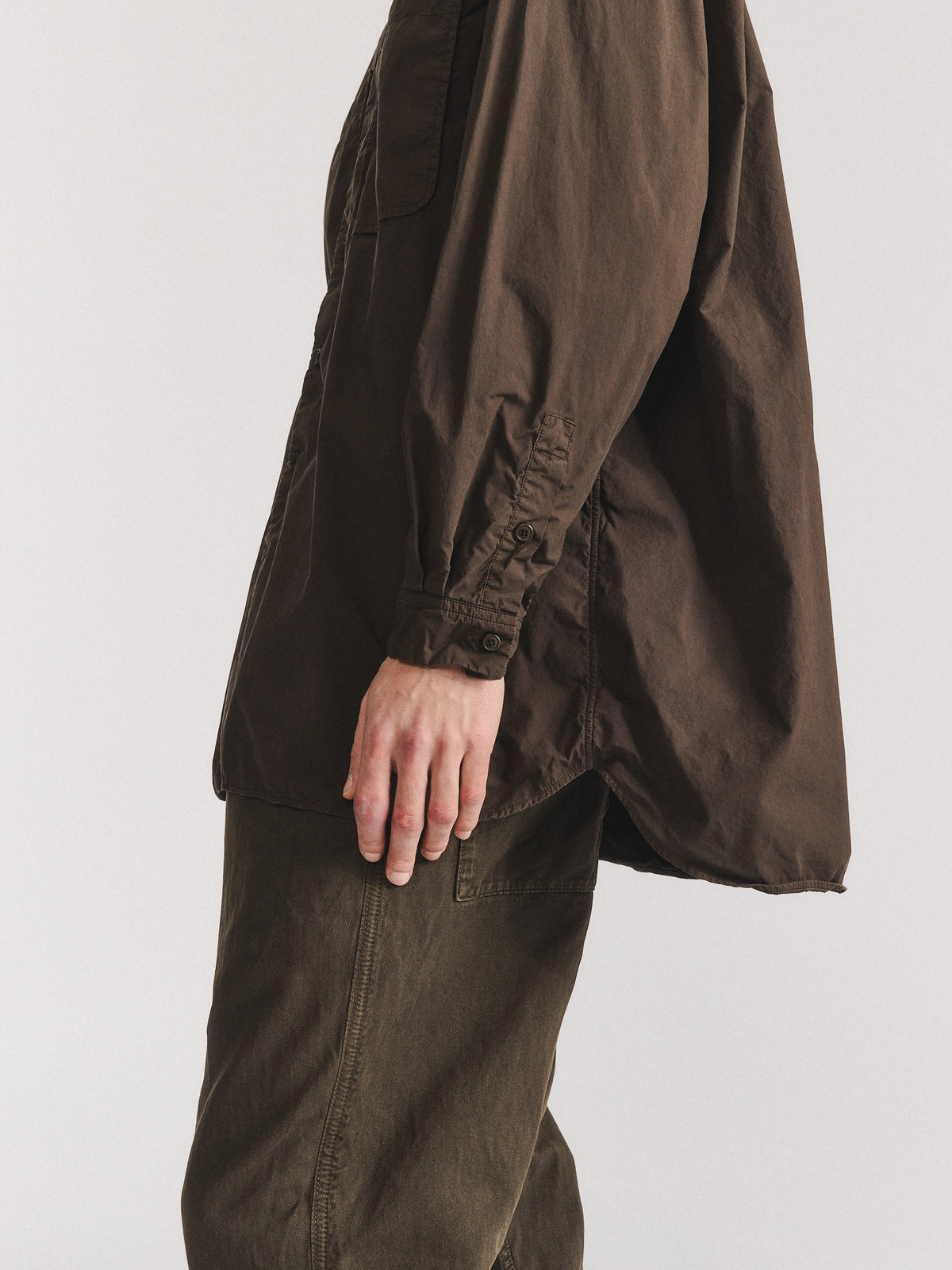IKLA POCKET SHIRT - L COT - EARTH