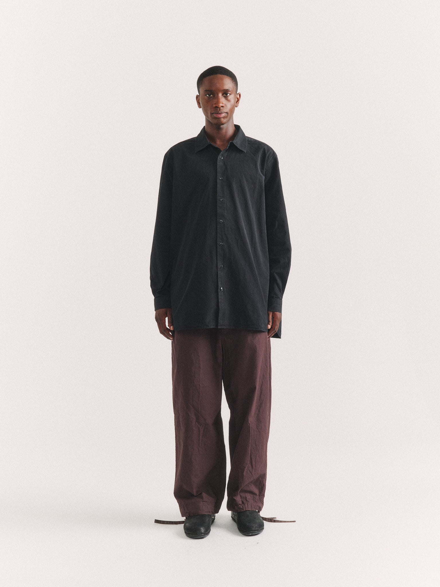 IKLA SHIRT - PAPER COT - BLACK
