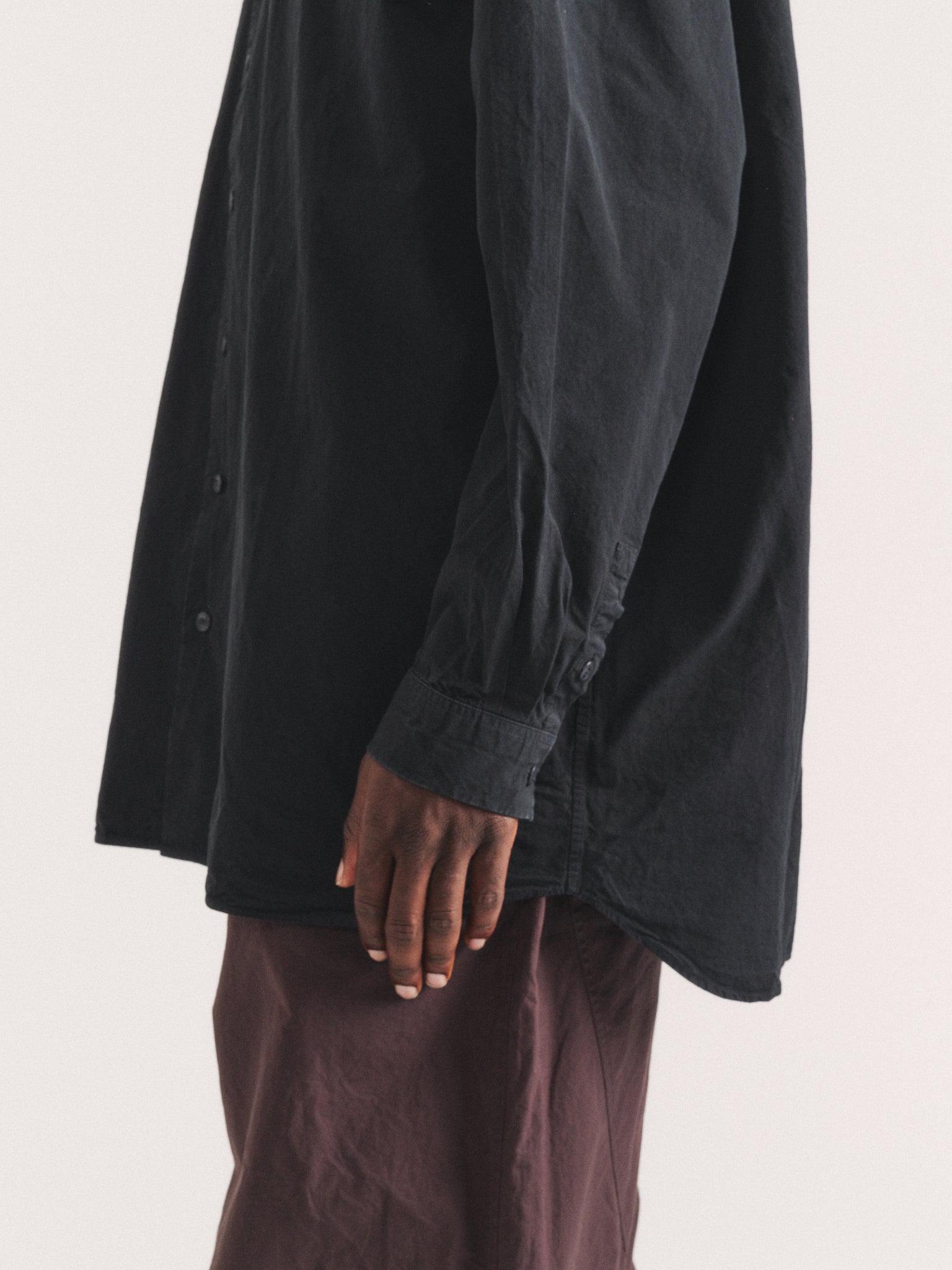 IKLA SHIRT - PAPER COT - BLACK