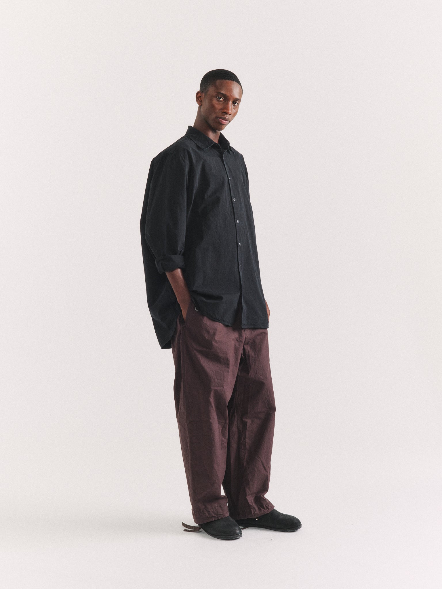 IKLA SHIRT - PAPER COT - BLACK
