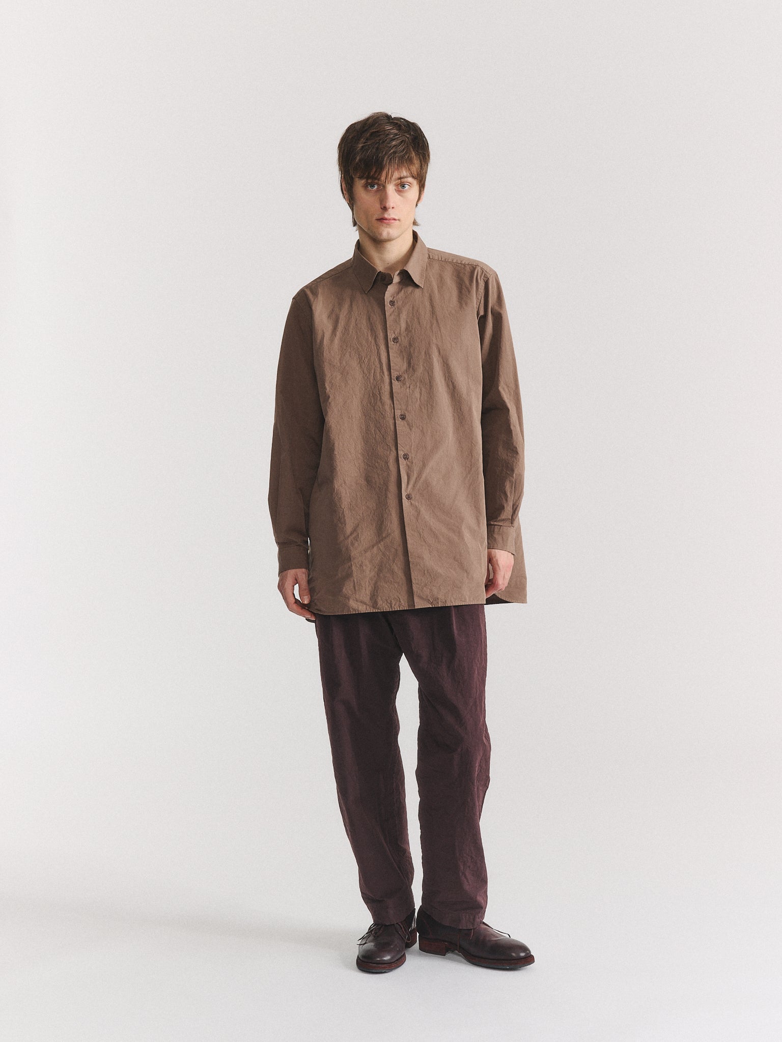 IKLA SHIRT - PAPER COT - CLAY