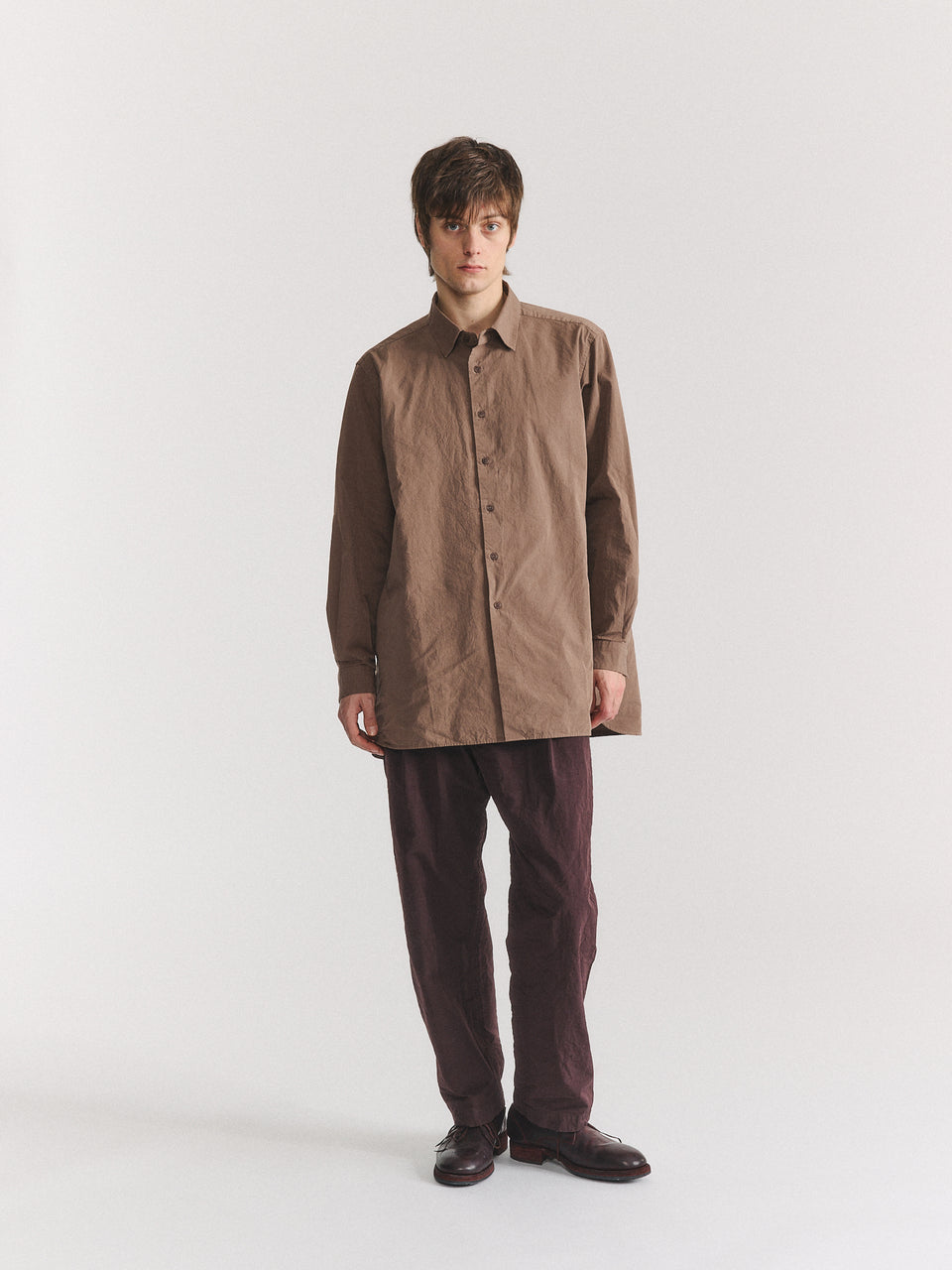 IKLA SHIRT - PAPER COT - CLAY