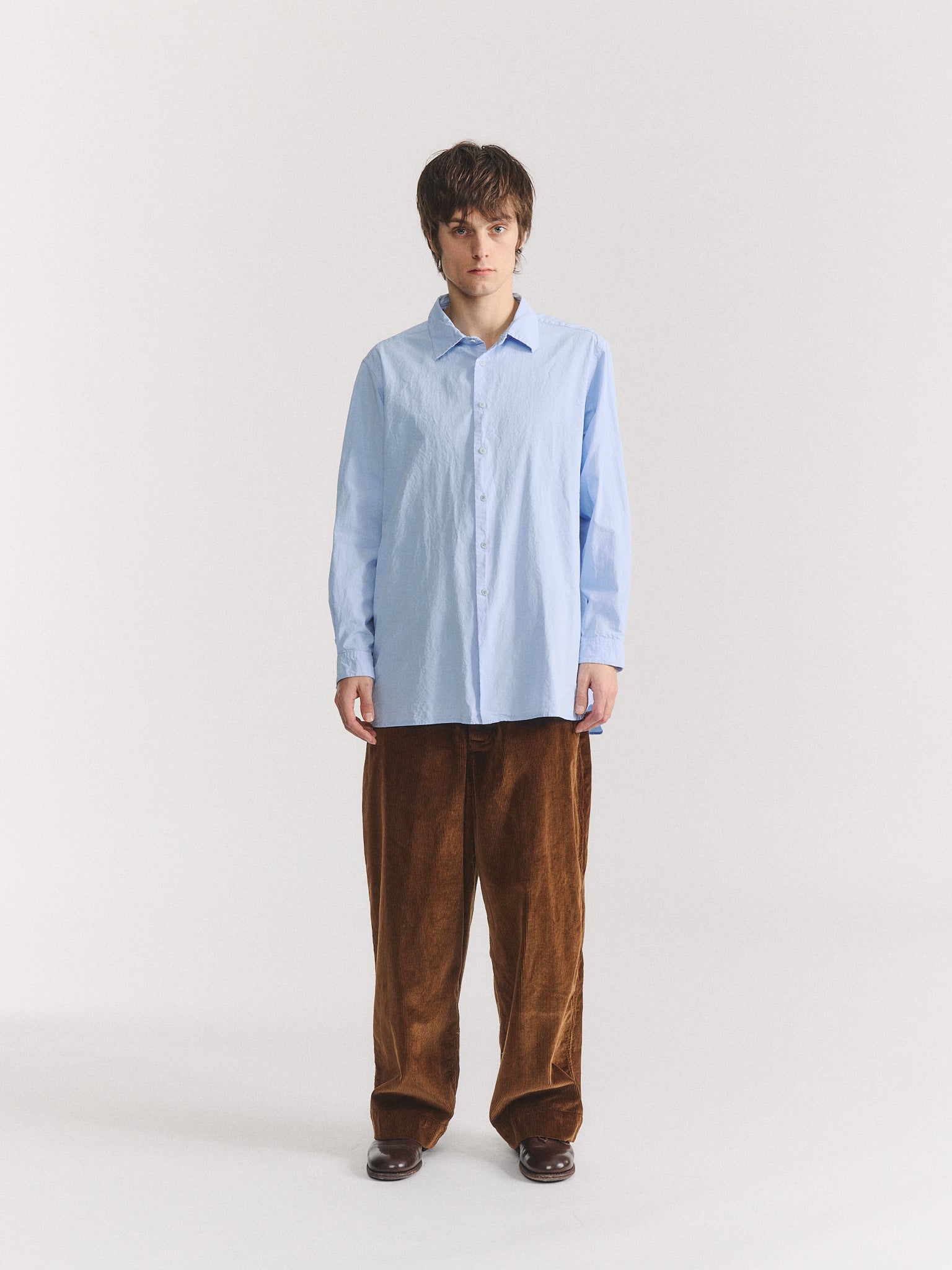 IKLA SHIRT - PAPER COT - GLACIER