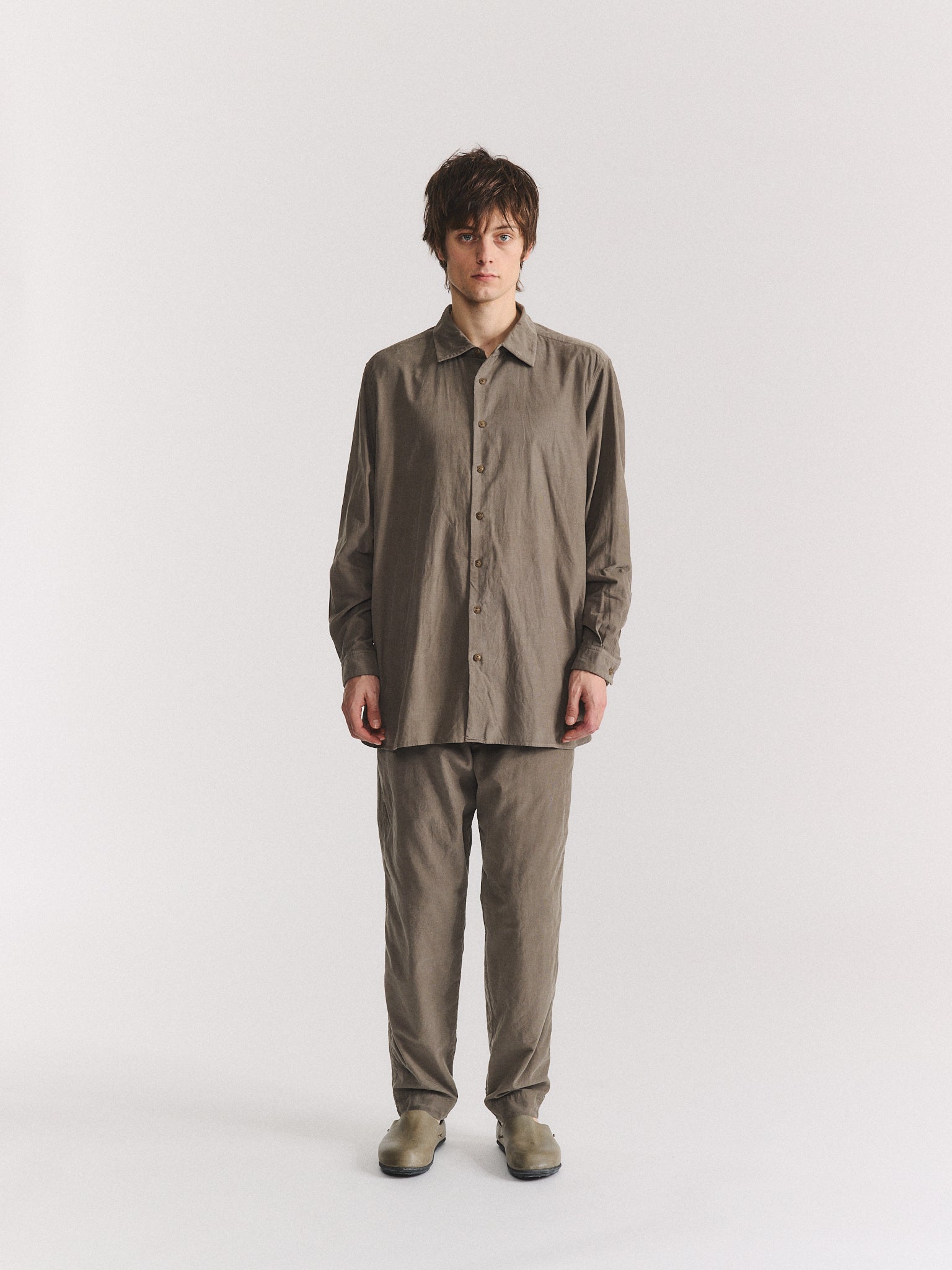 IKLA SHIRT - PIN CORD - LIGHT KHAKI