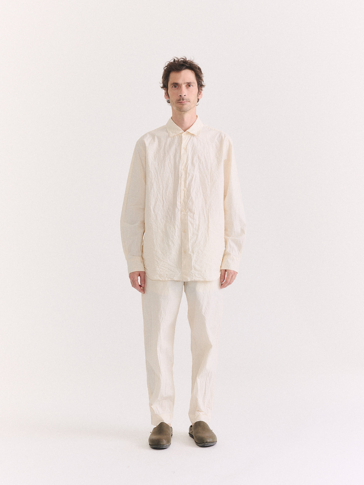CHEMISE BIG RACCOURCIE - L COT - NATUREL