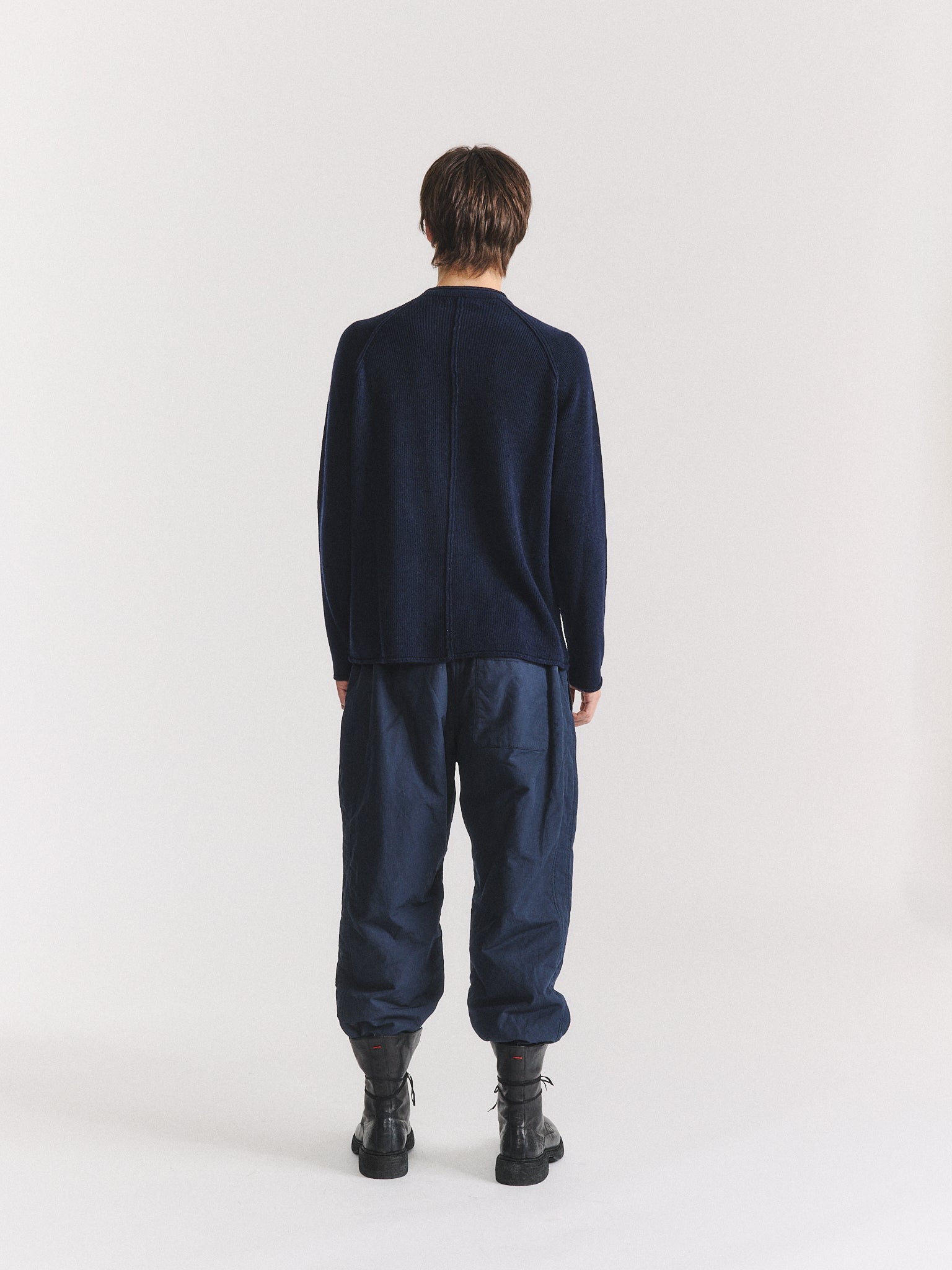 INSIDE OUT SEAM JUMPER - WOOCASH - NAVY