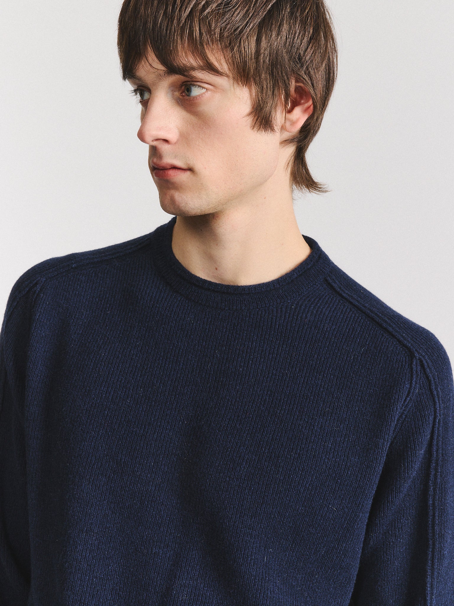 INSIDE OUT SEAM JUMPER - WOOCASH - NAVY