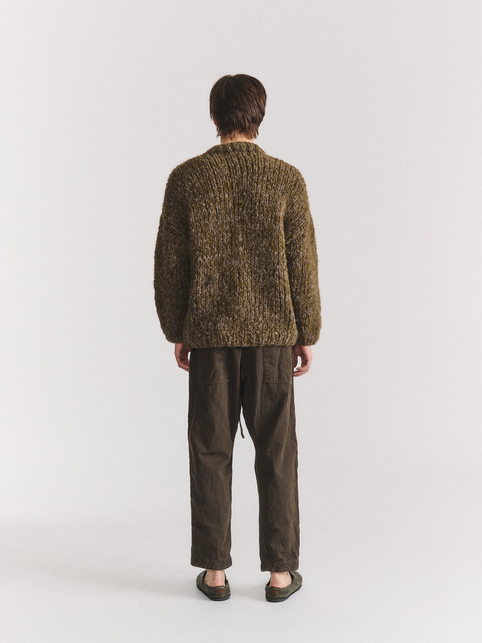 WEI JUMPER - ALPA BRUSH - GREY/ DARK GREEN