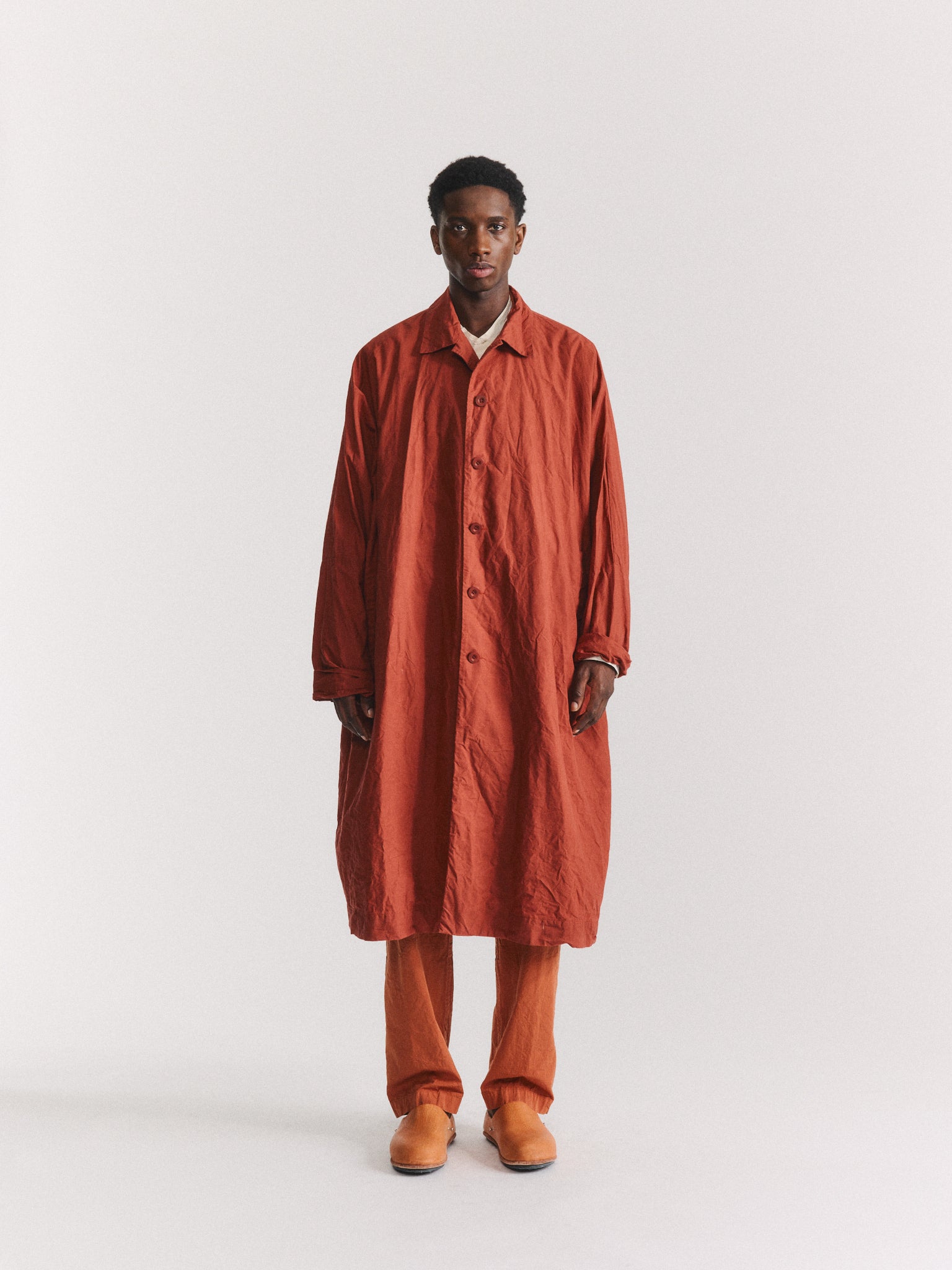 MANTEAU 2PCS - L WAX - TERRACOTTA