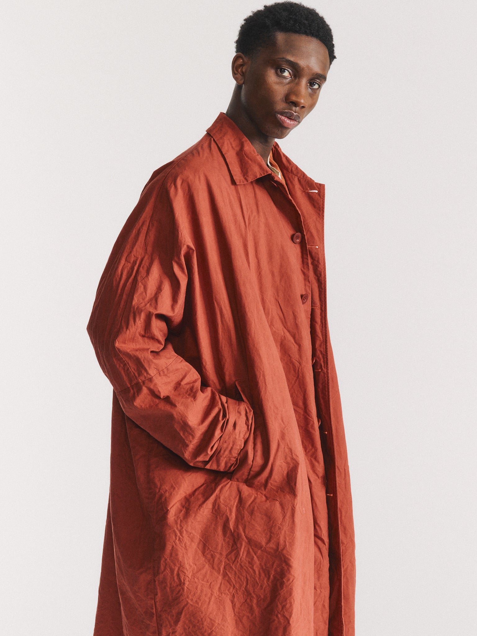 MANTEAU 2PCS - L WAX - TERRACOTTA