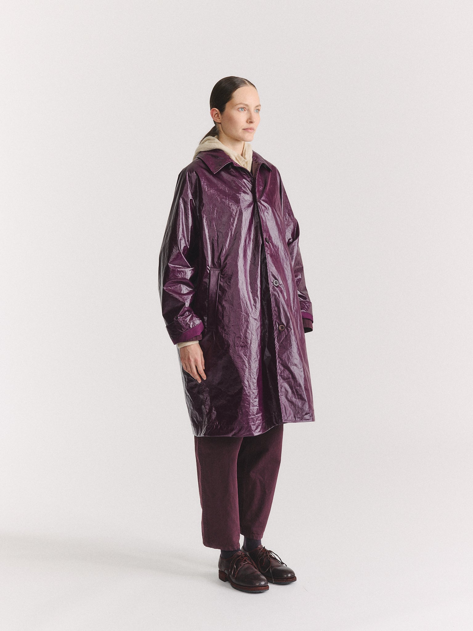 PECHE COAT - RAIN - BLACKBERRY