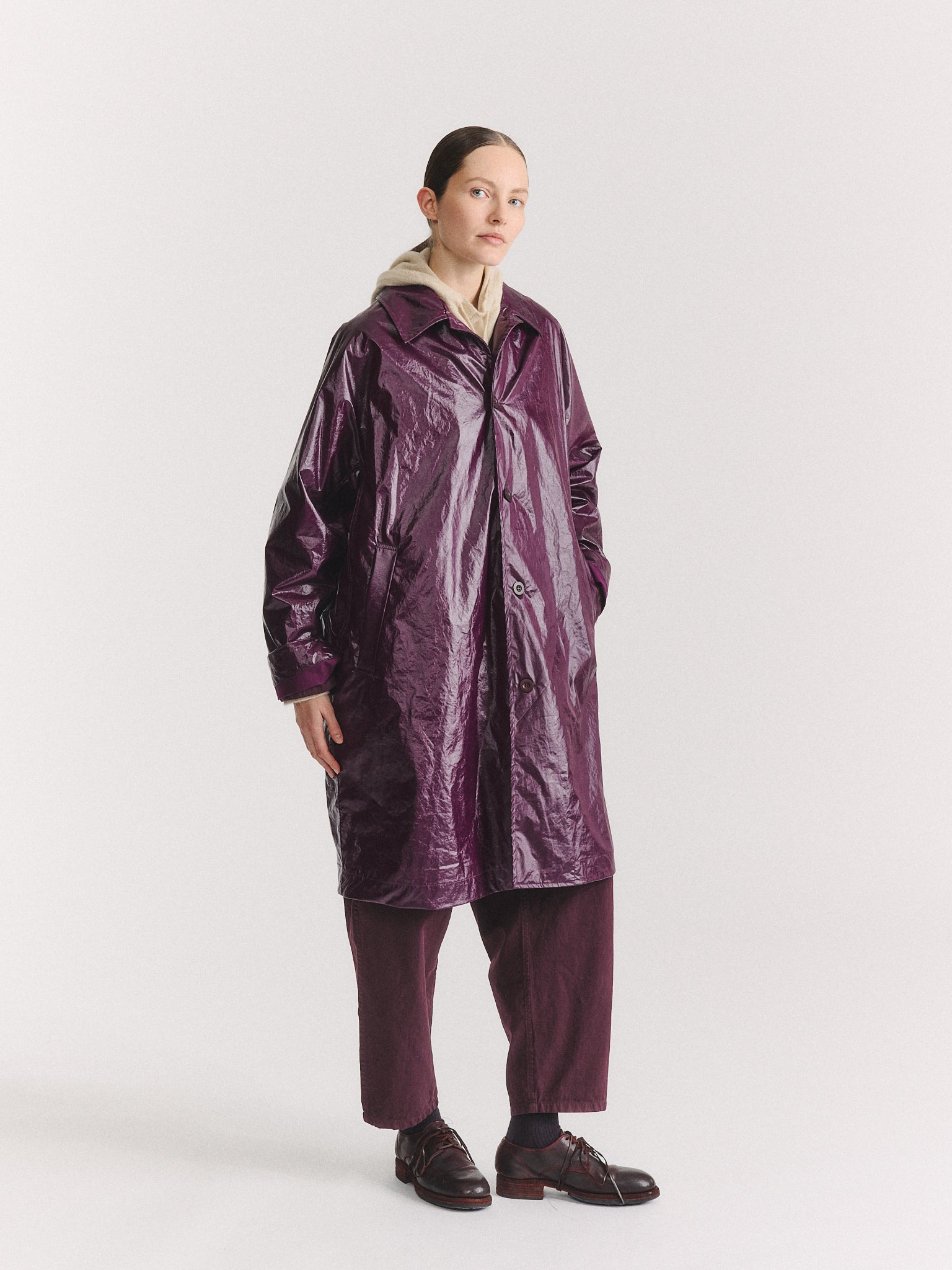 PECHE COAT - RAIN - BLACKBERRY