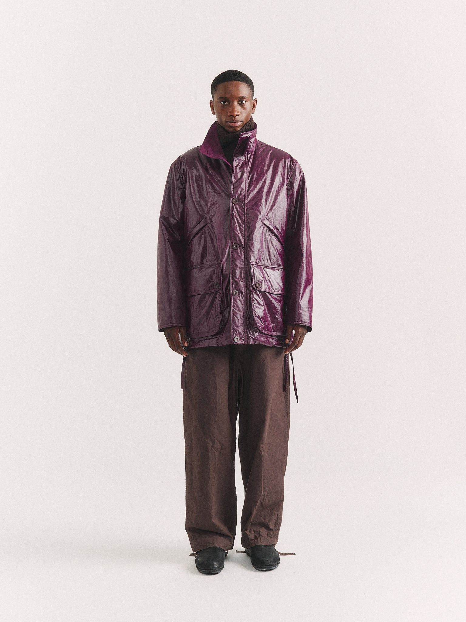 STORM PADDED PARKA - RAIN - BLACKBERRY