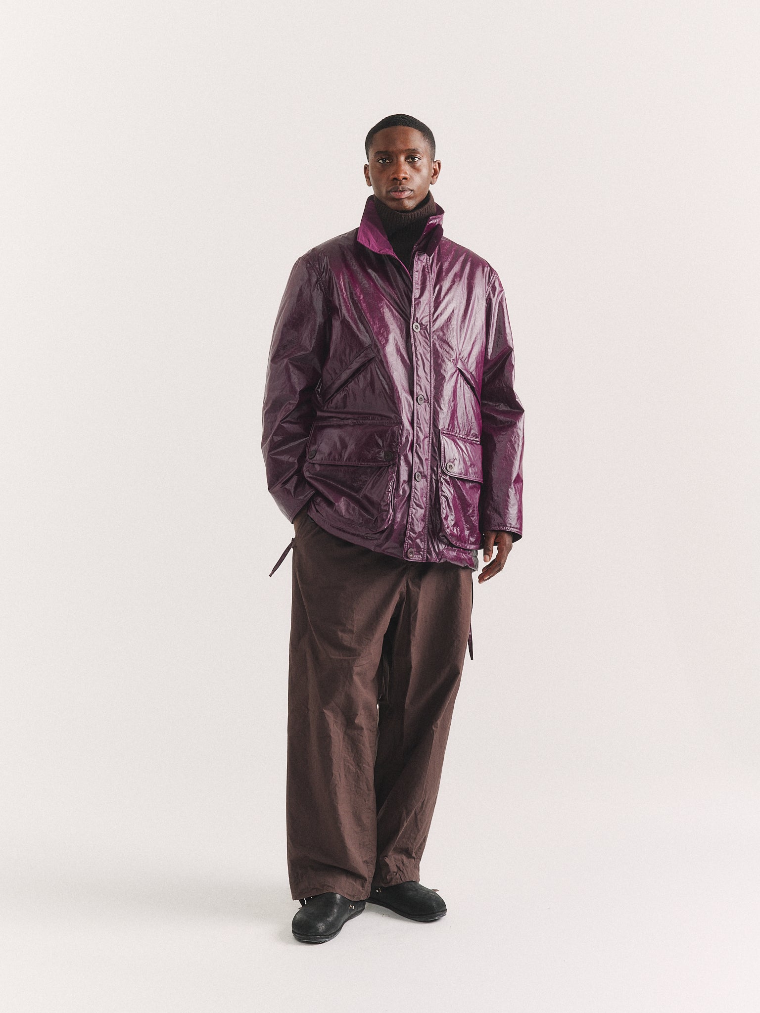 STORM PADDED PARKA - RAIN - BLACKBERRY