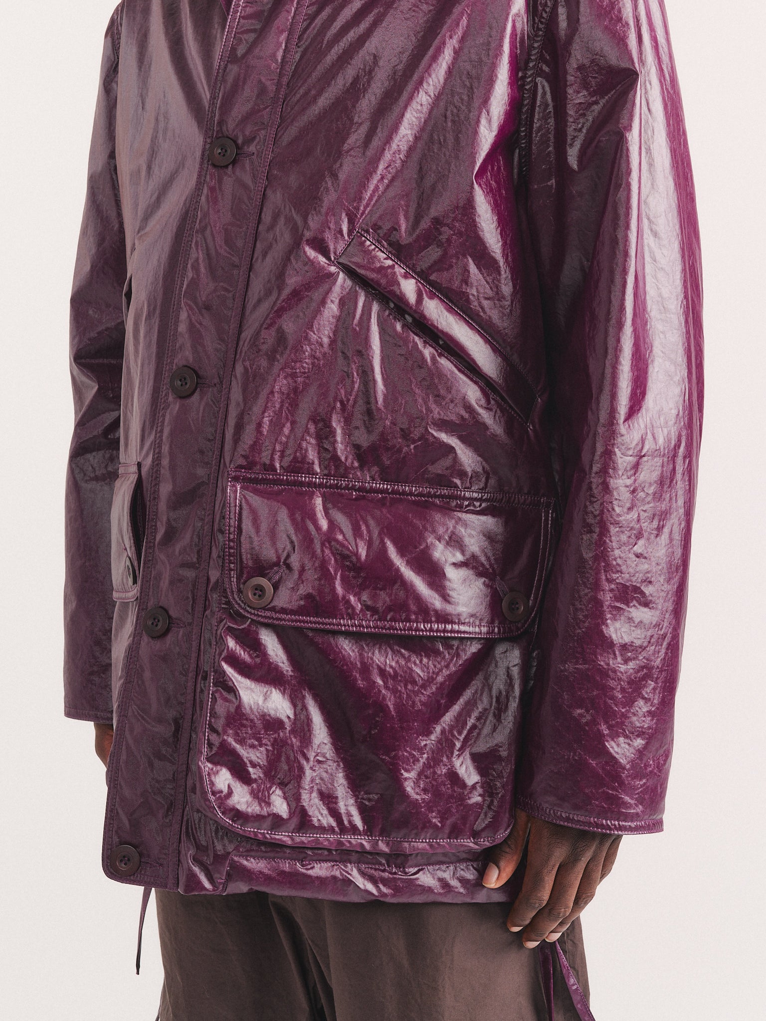 STORM PADDED PARKA - RAIN - BLACKBERRY