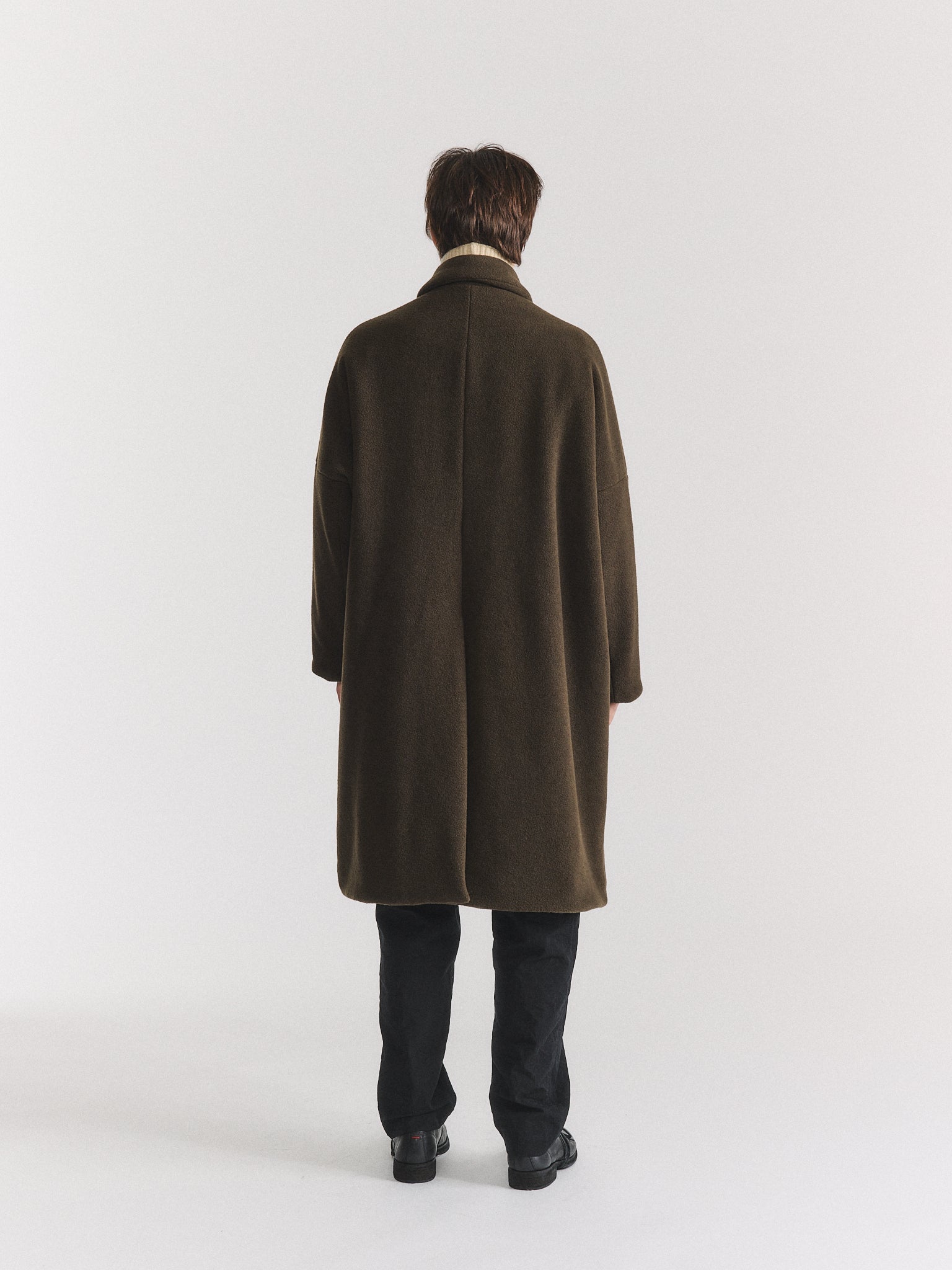 BIG BLOBBY COAT - HEAVY CASHEMERE - KHAKI