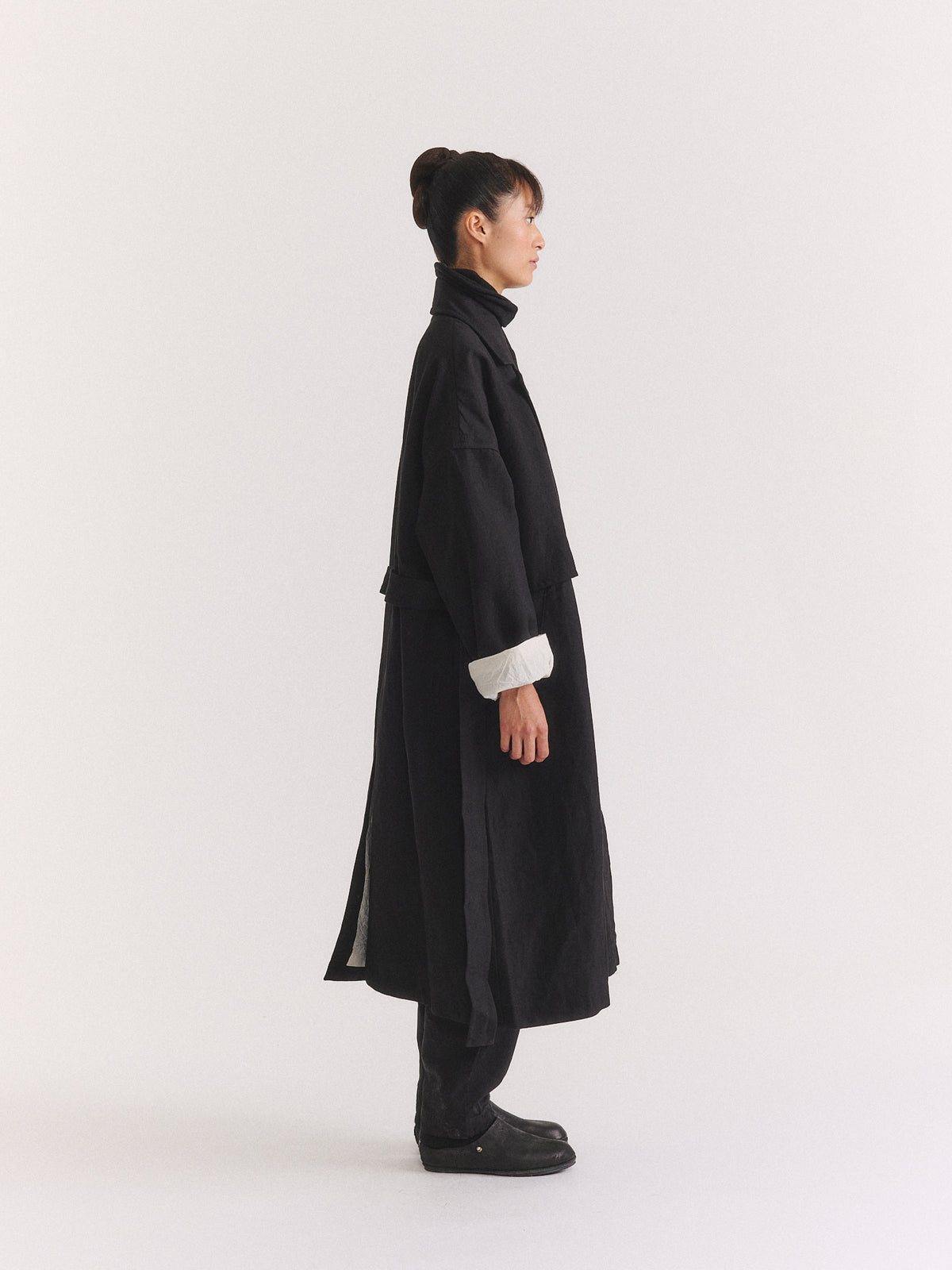 MANTEAU MOON - LIN LAINE - NOIR