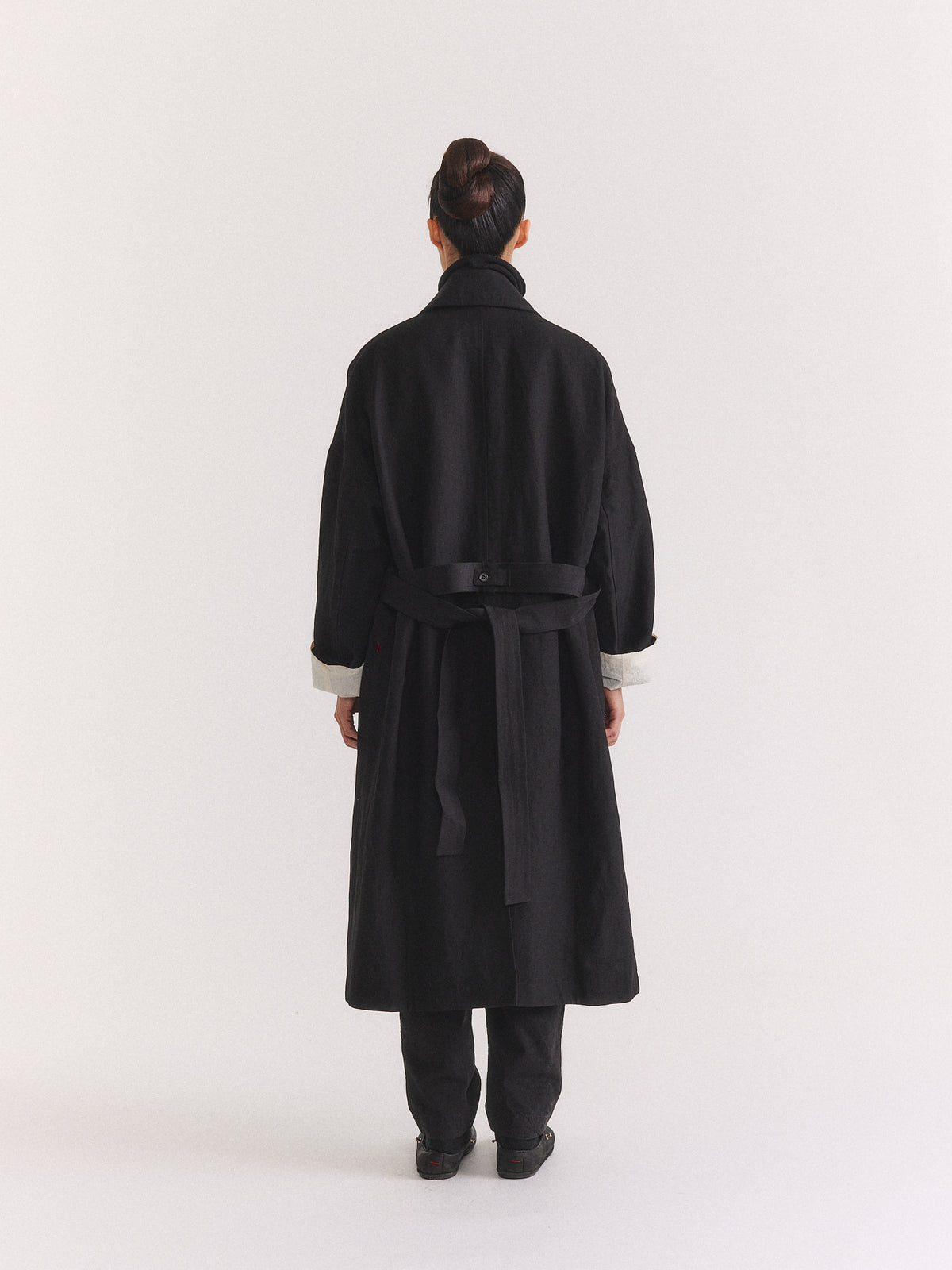 MANTEAU MOON - LIN LAINE - NOIR