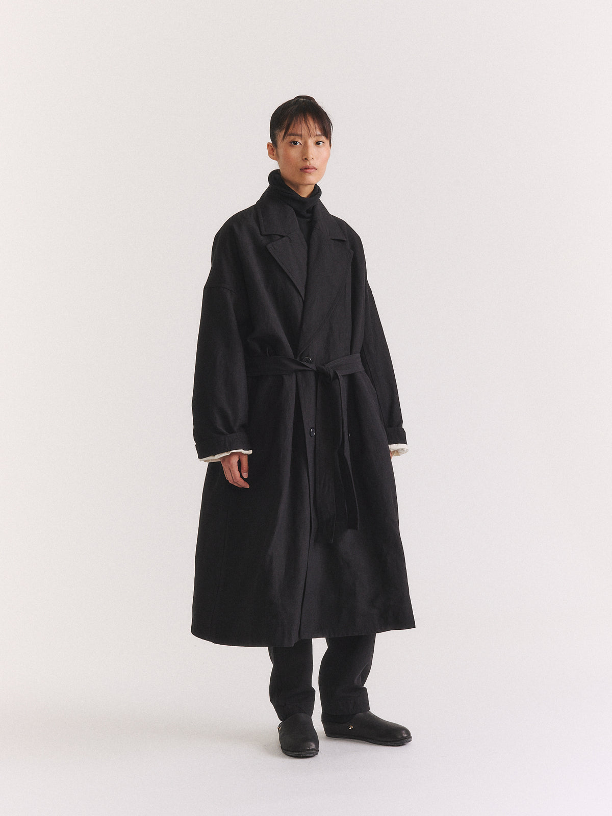 MANTEAU MOON - LIN LAINE - NOIR
