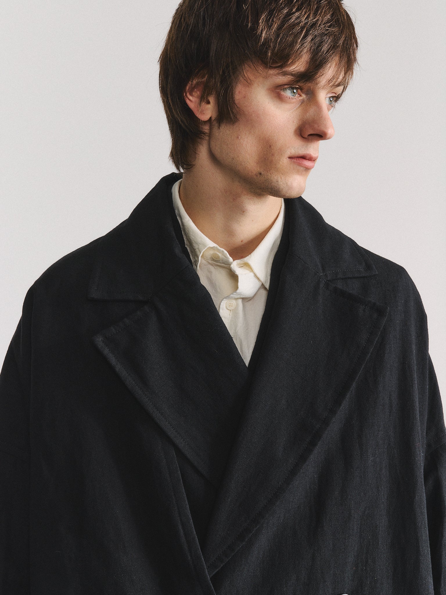 MANTEAU MOON - LIN LAINE - NOIR