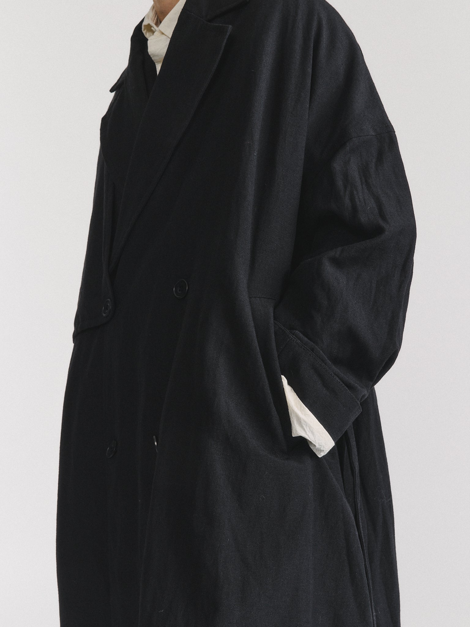 MANTEAU MOON - LIN LAINE - NOIR