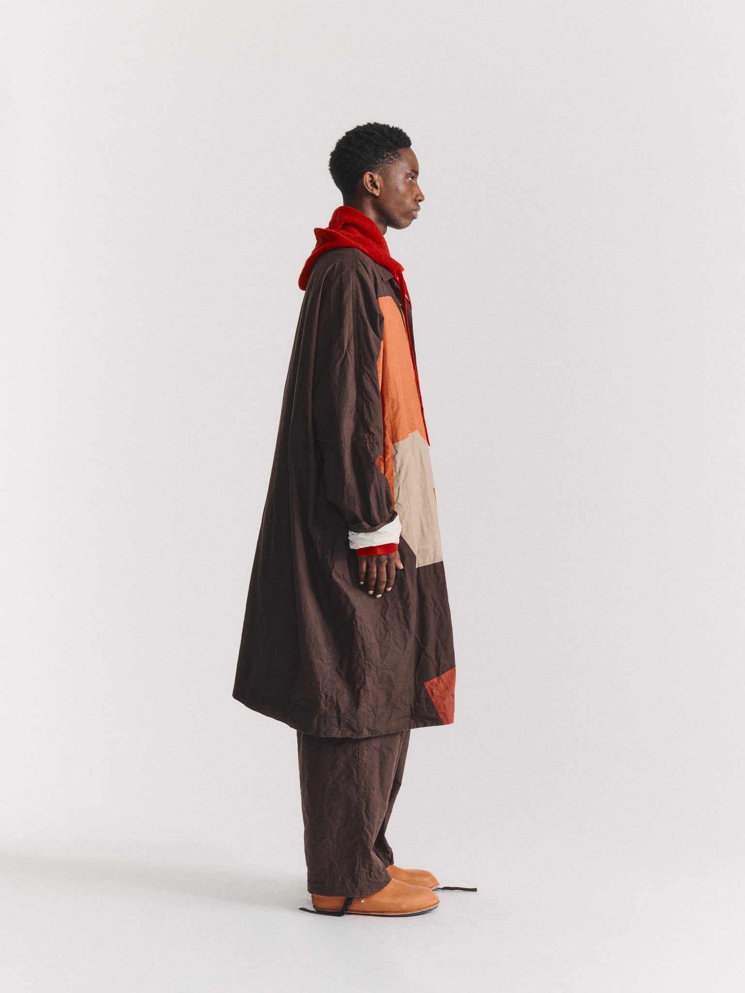 PATCHWORK FLOKI COAT - L WAX - MIXED COLORS