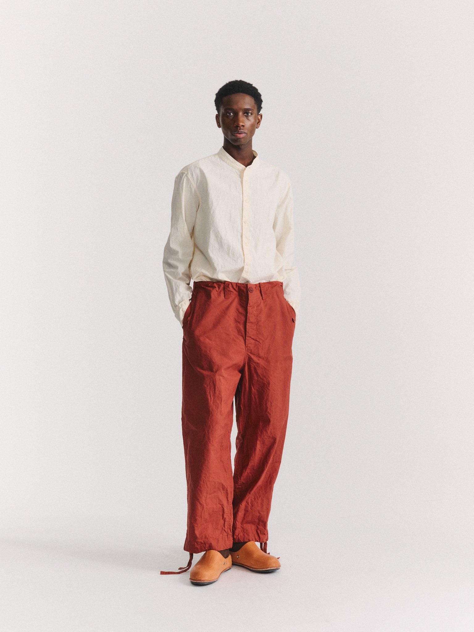 ABEL PANT - L WAX - TERRACOTTA