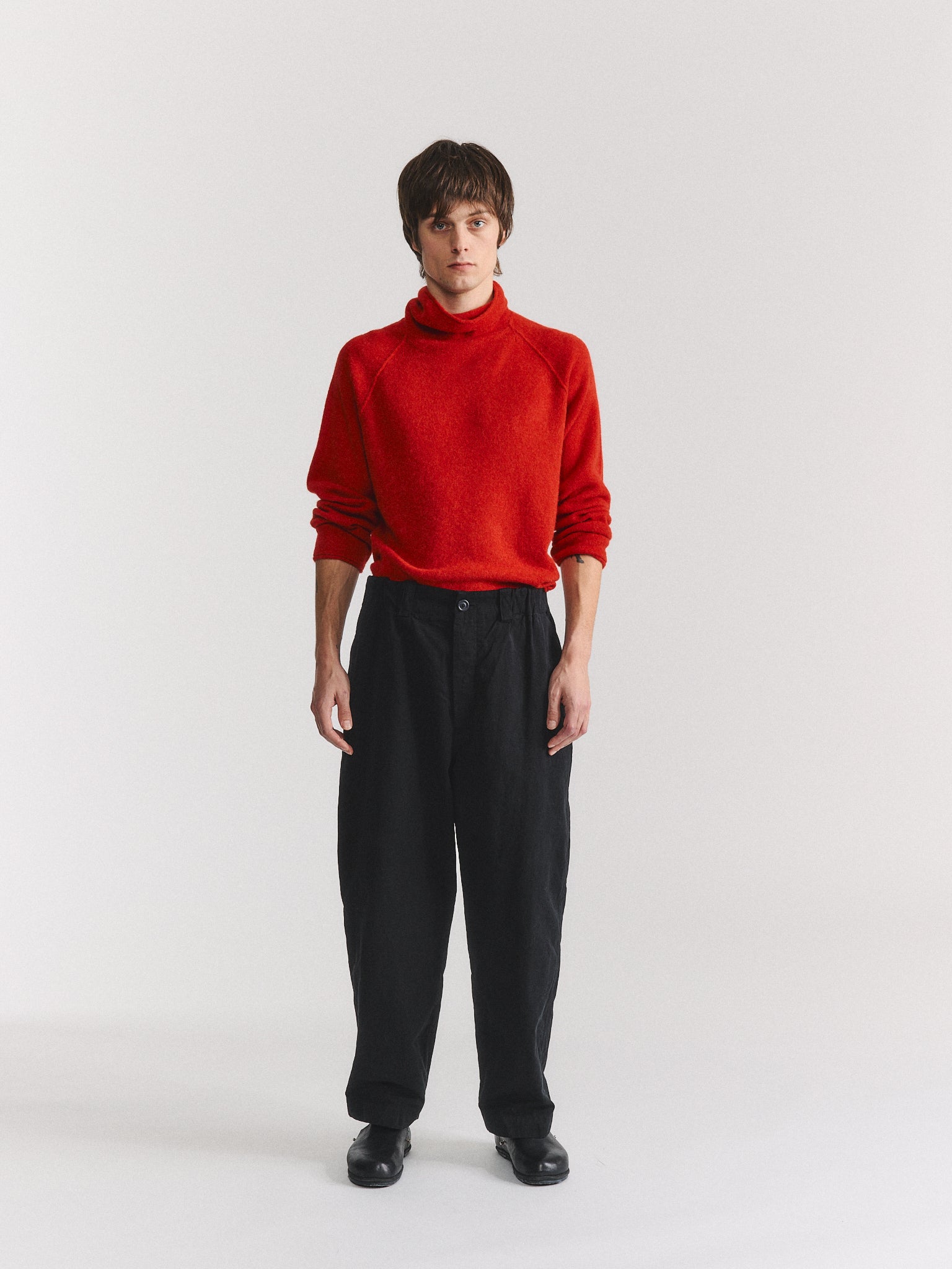 WARREN PANT - DOUBLE COT - BLACK