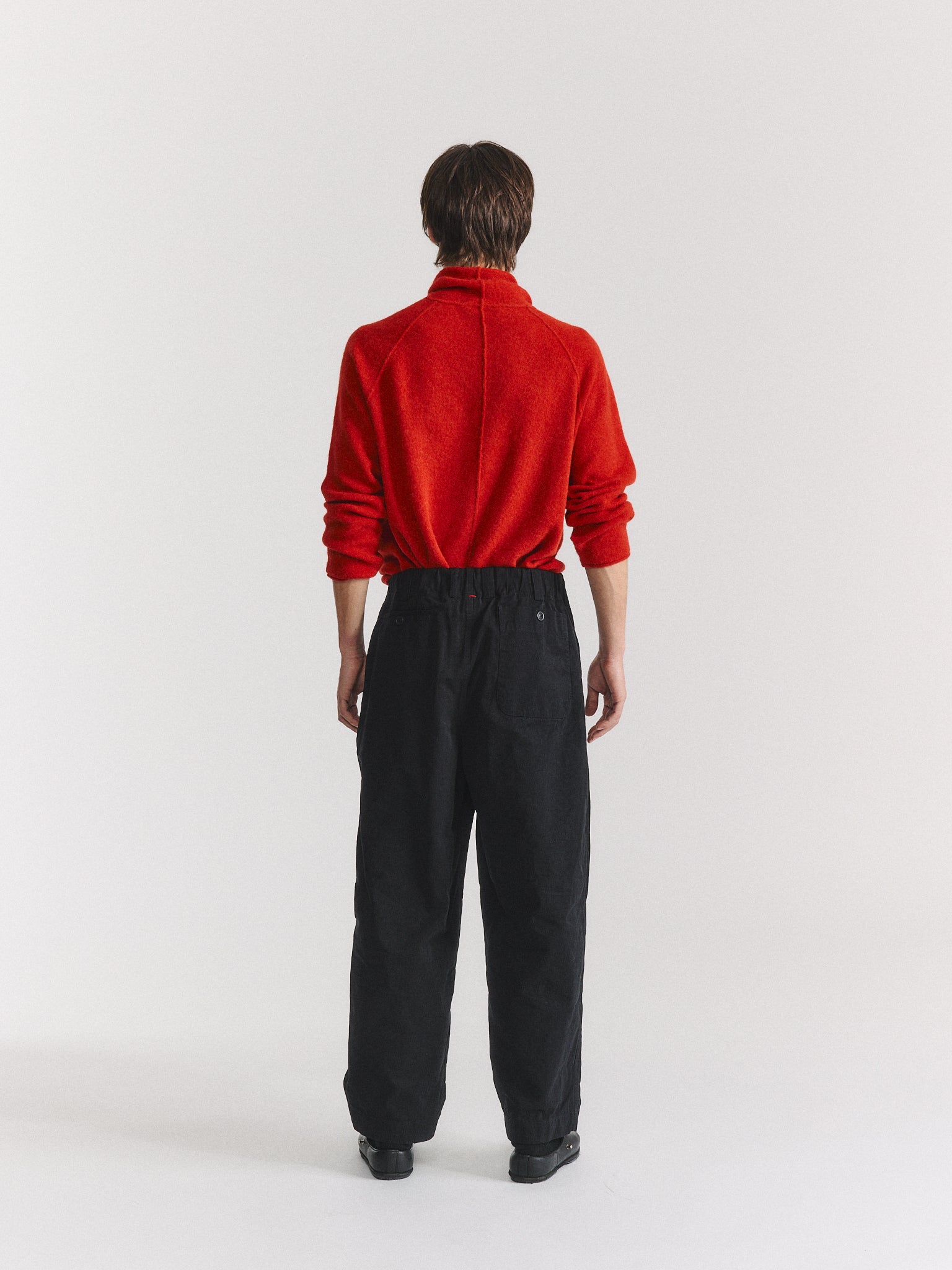 WARREN PANT - DOUBLE COT - BLACK