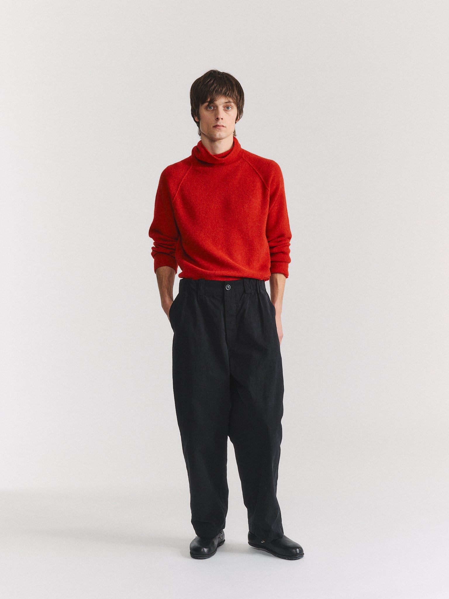WARREN PANT - DOUBLE COT - BLACK