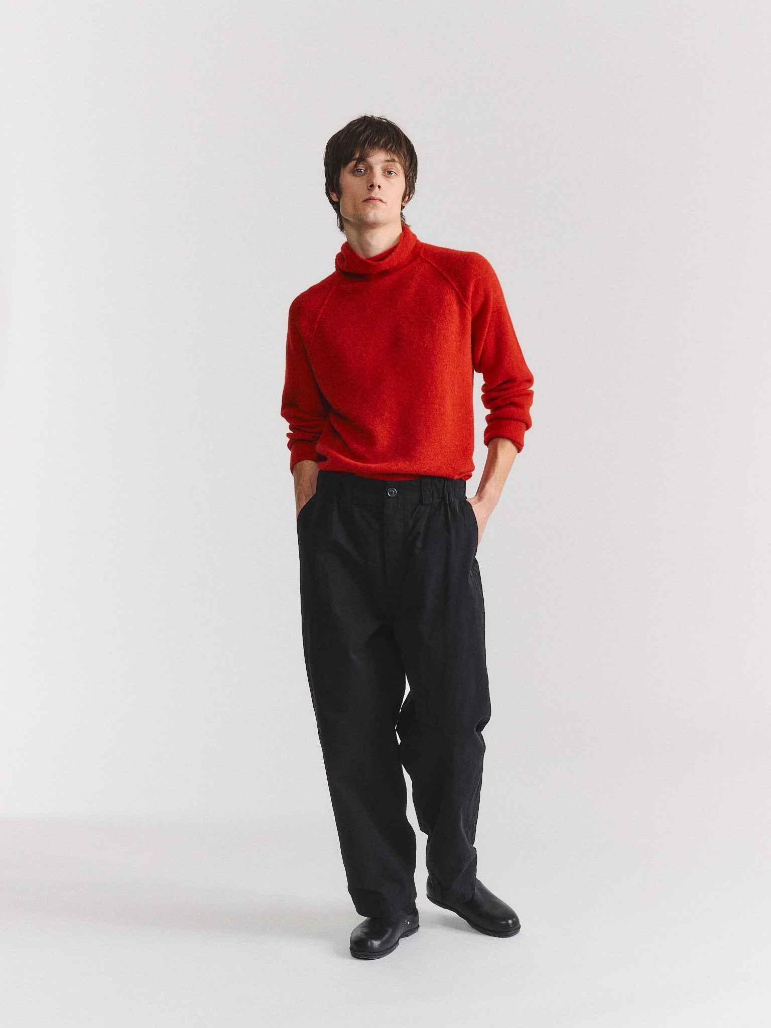 WARREN PANT - DOUBLE COT - BLACK