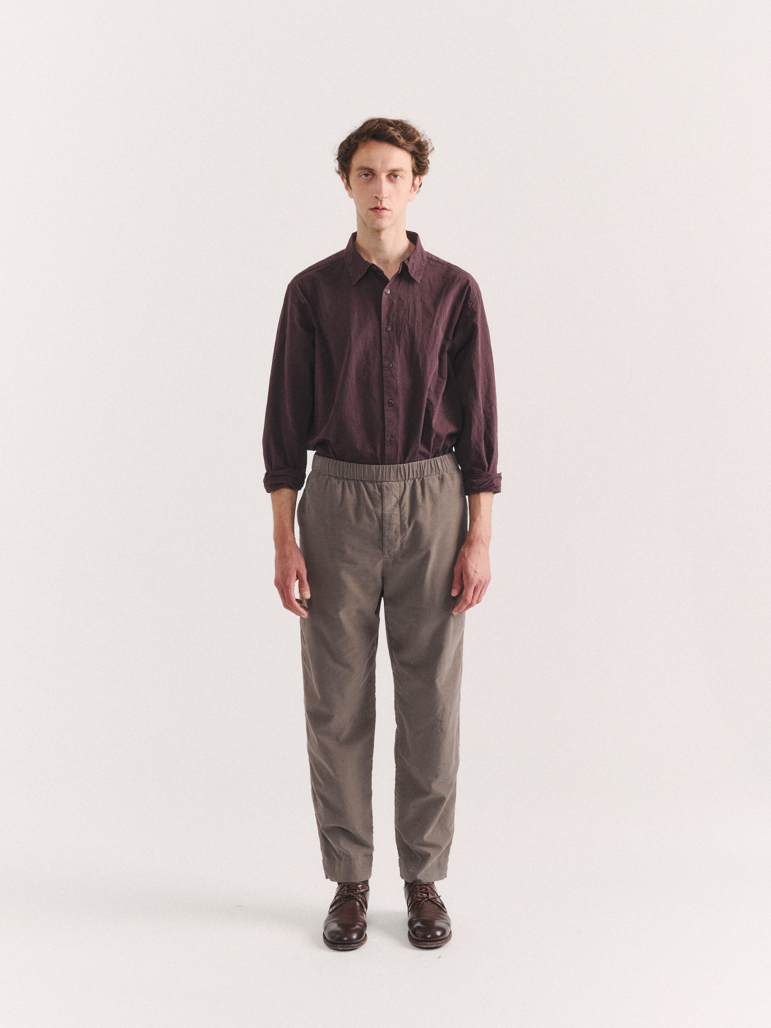 JOG AH PANTS - PIN CORD - LIGHT KHAKI