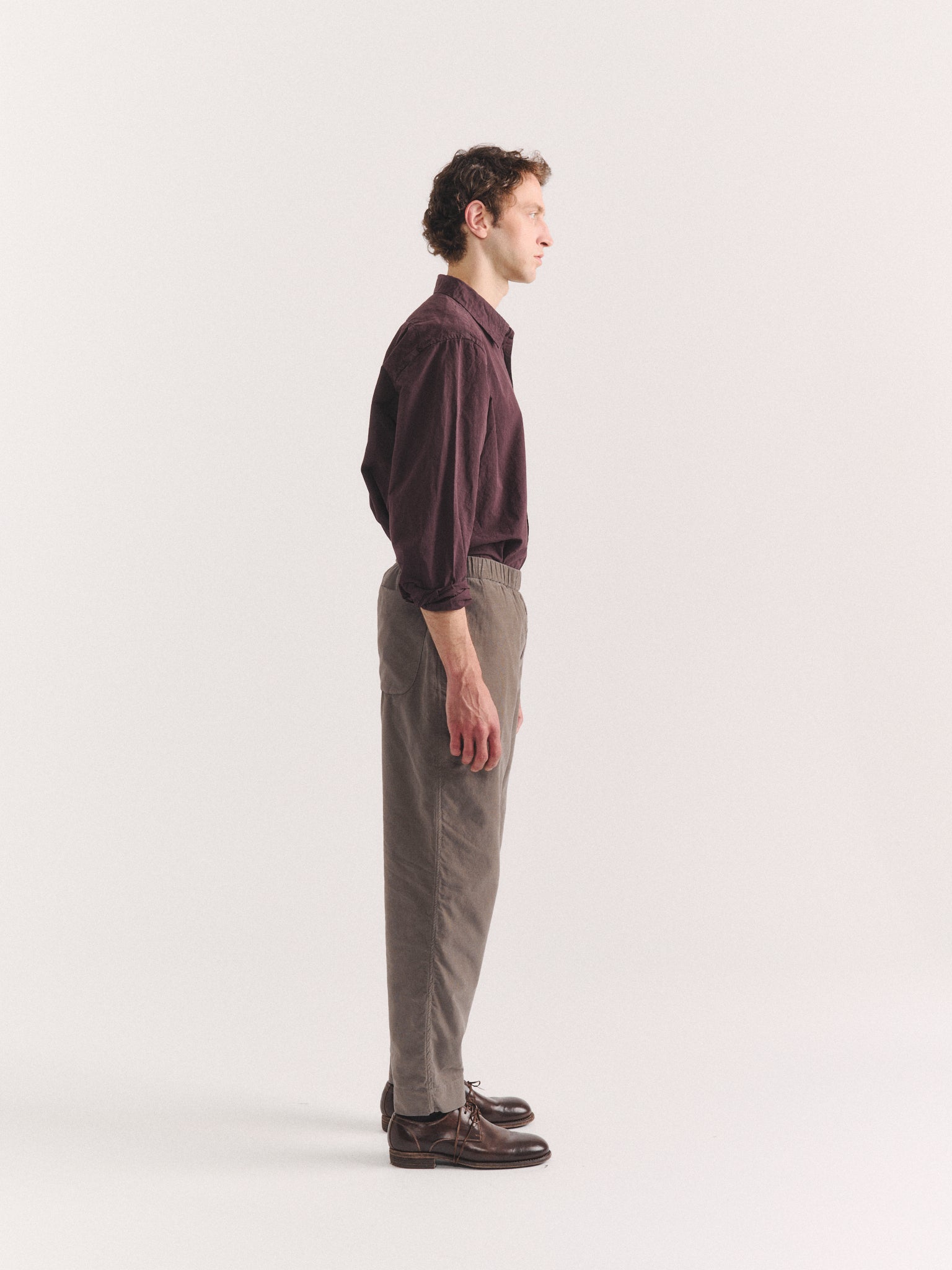 JOG AH PANTS - PIN CORD - LIGHT KHAKI