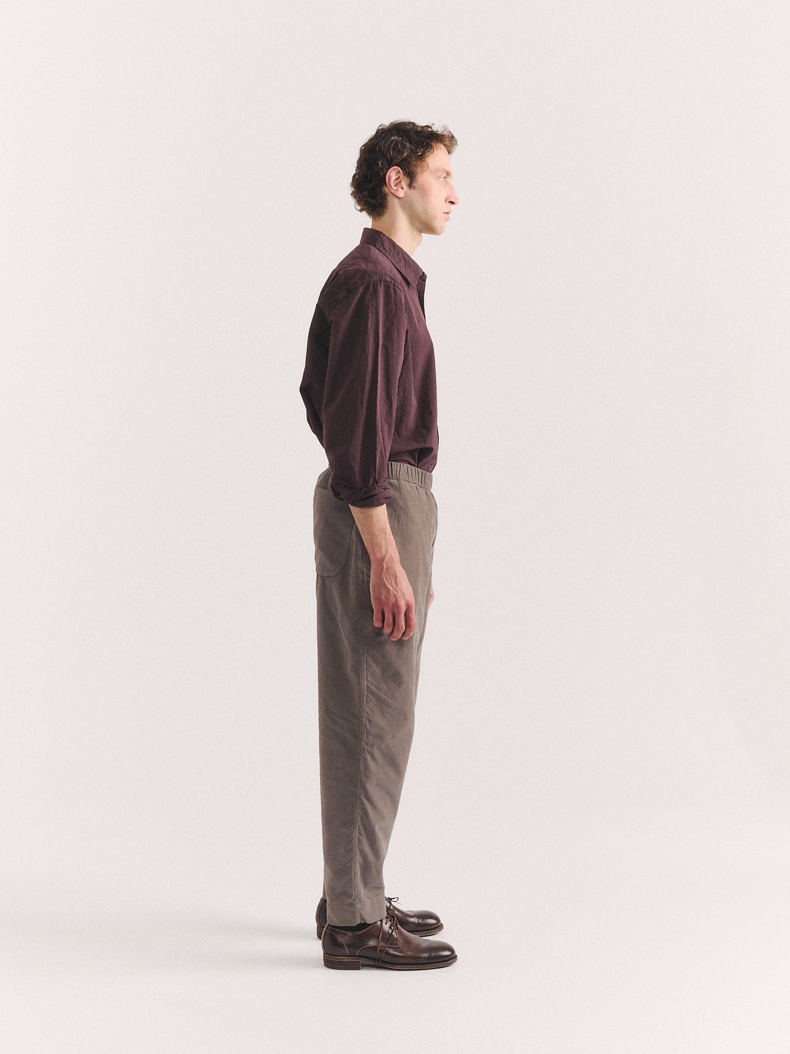 JOG AH PANTS - PIN CORD - LIGHT KHAKI