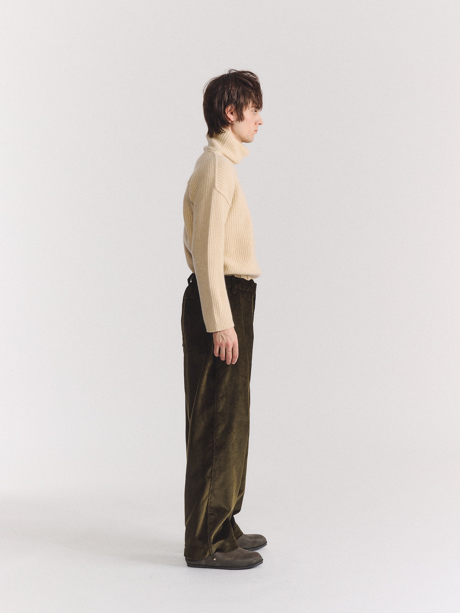 ABELLO PANT - H CORD - MOSS