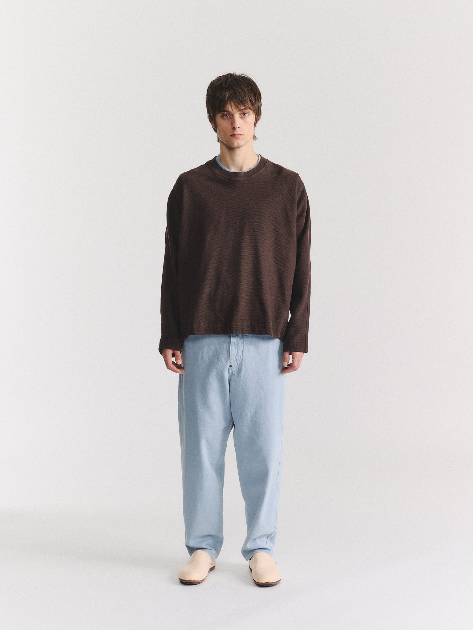 WORKWEAR SWEATSHIRT - WEAVY JERSEY - DARK BROWN