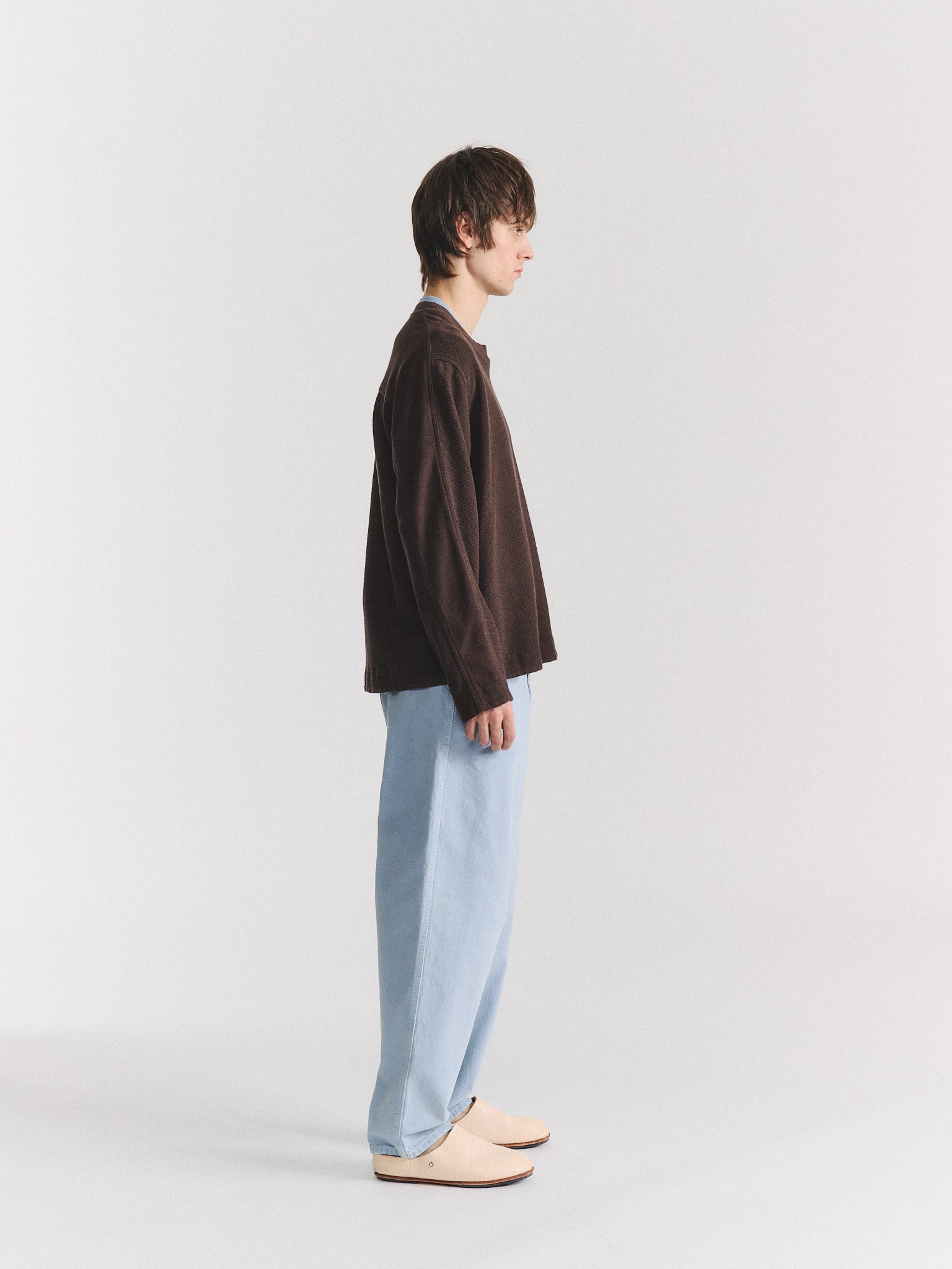 WORKWEAR SWEATSHIRT - WEAVY JERSEY - DARK BROWN
