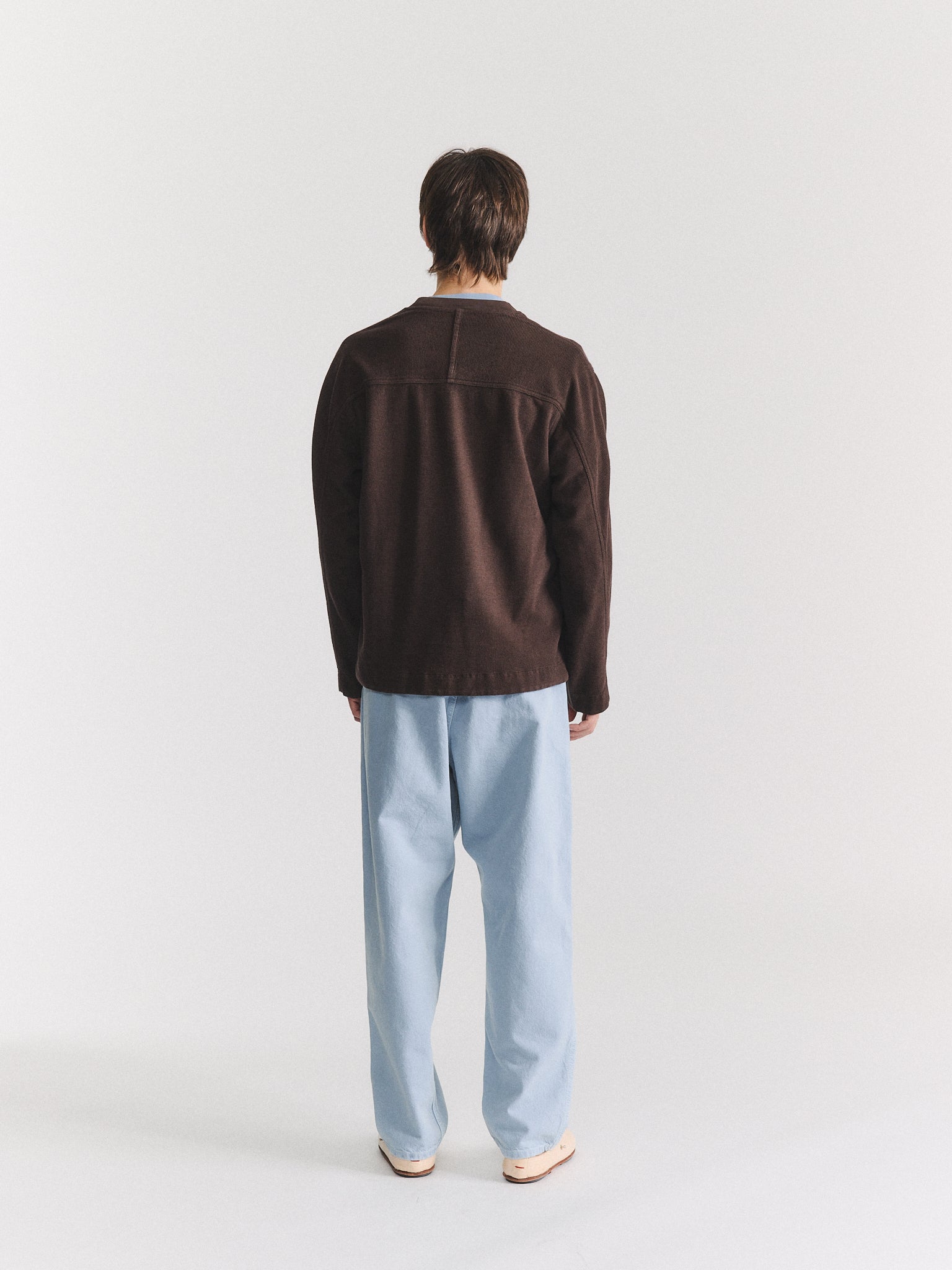 WORKWEAR SWEATSHIRT - WEAVY JERSEY - DARK BROWN