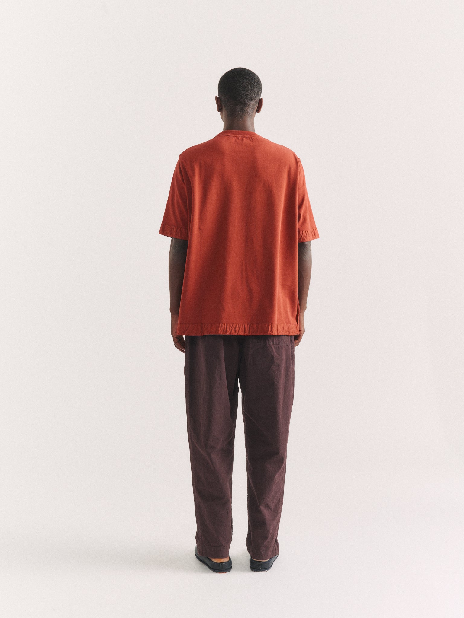 FELIX SHORT SLEEVES  T-SHIRT - HEAVY JERSEY - TERRACOTTA