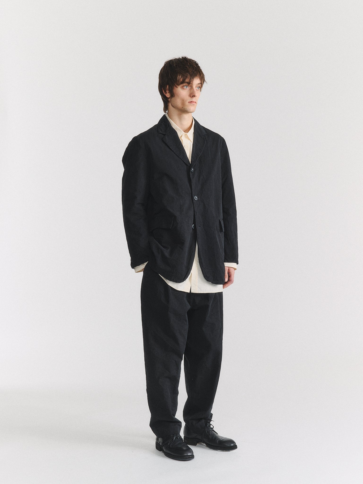 J JACKET - PAPER COT - BLACK