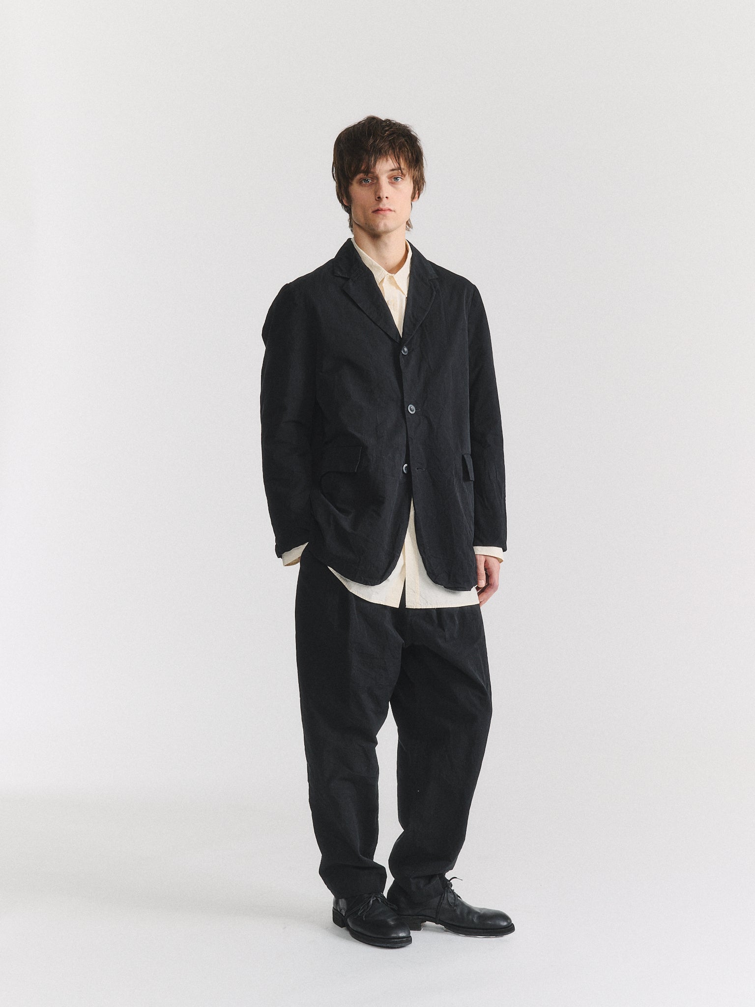 J JACKET - PAPER COT - BLACK