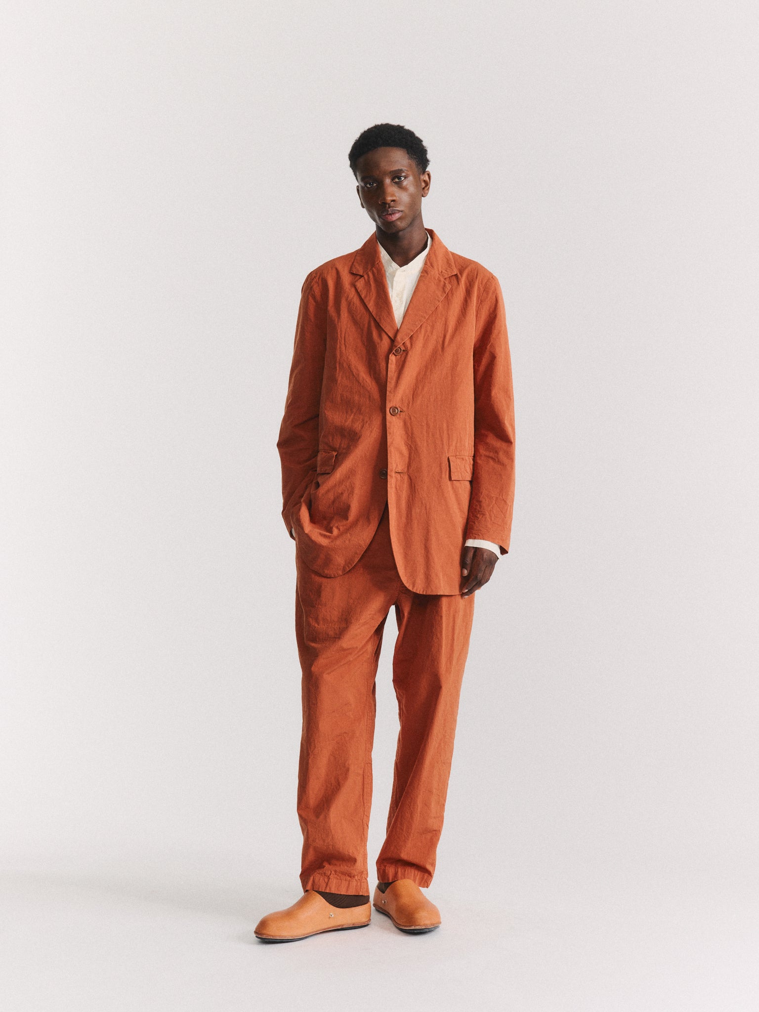 J JACKET - PAPER COT - BRICK