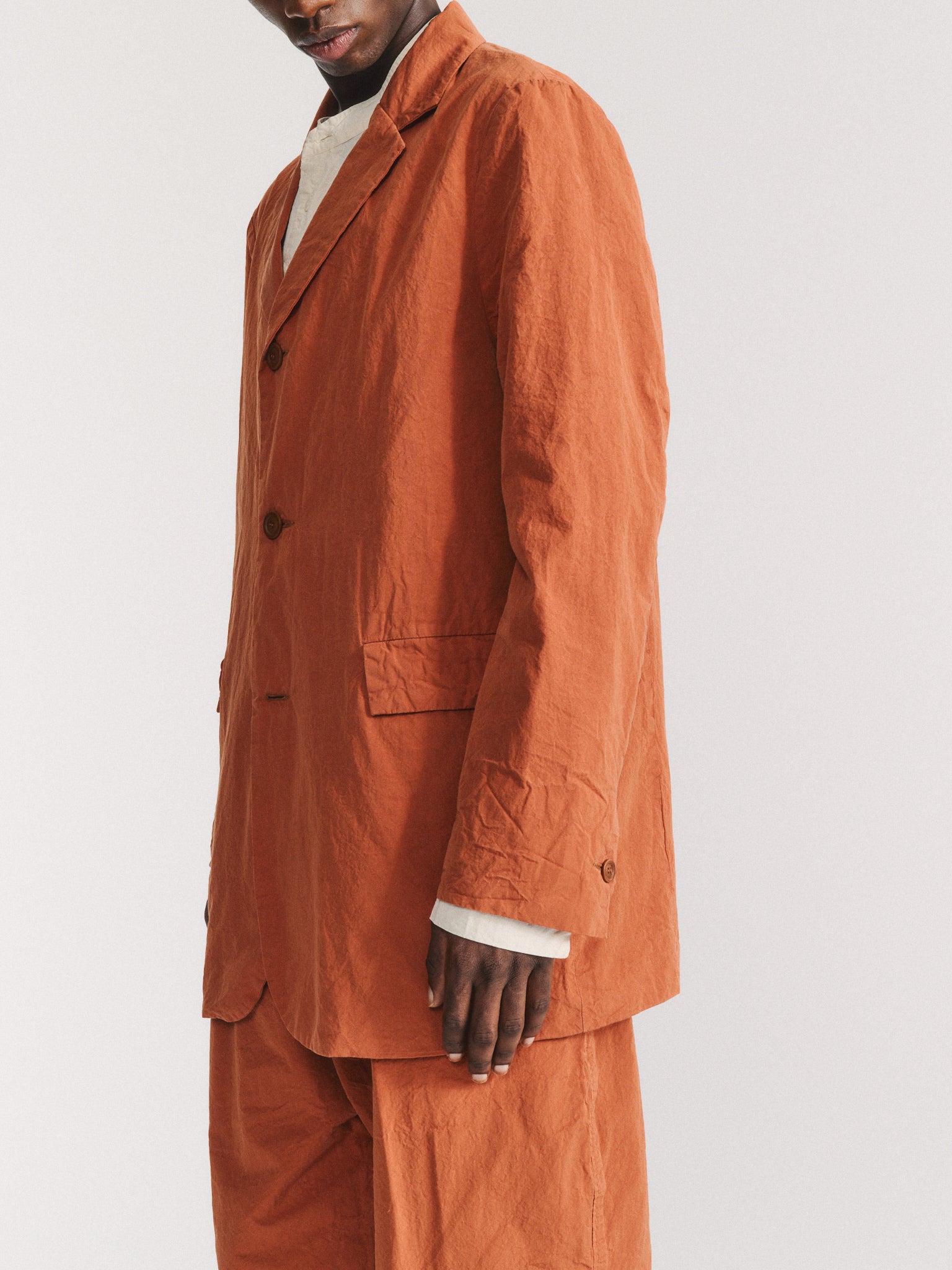 J JACKET - PAPER COT - BRICK