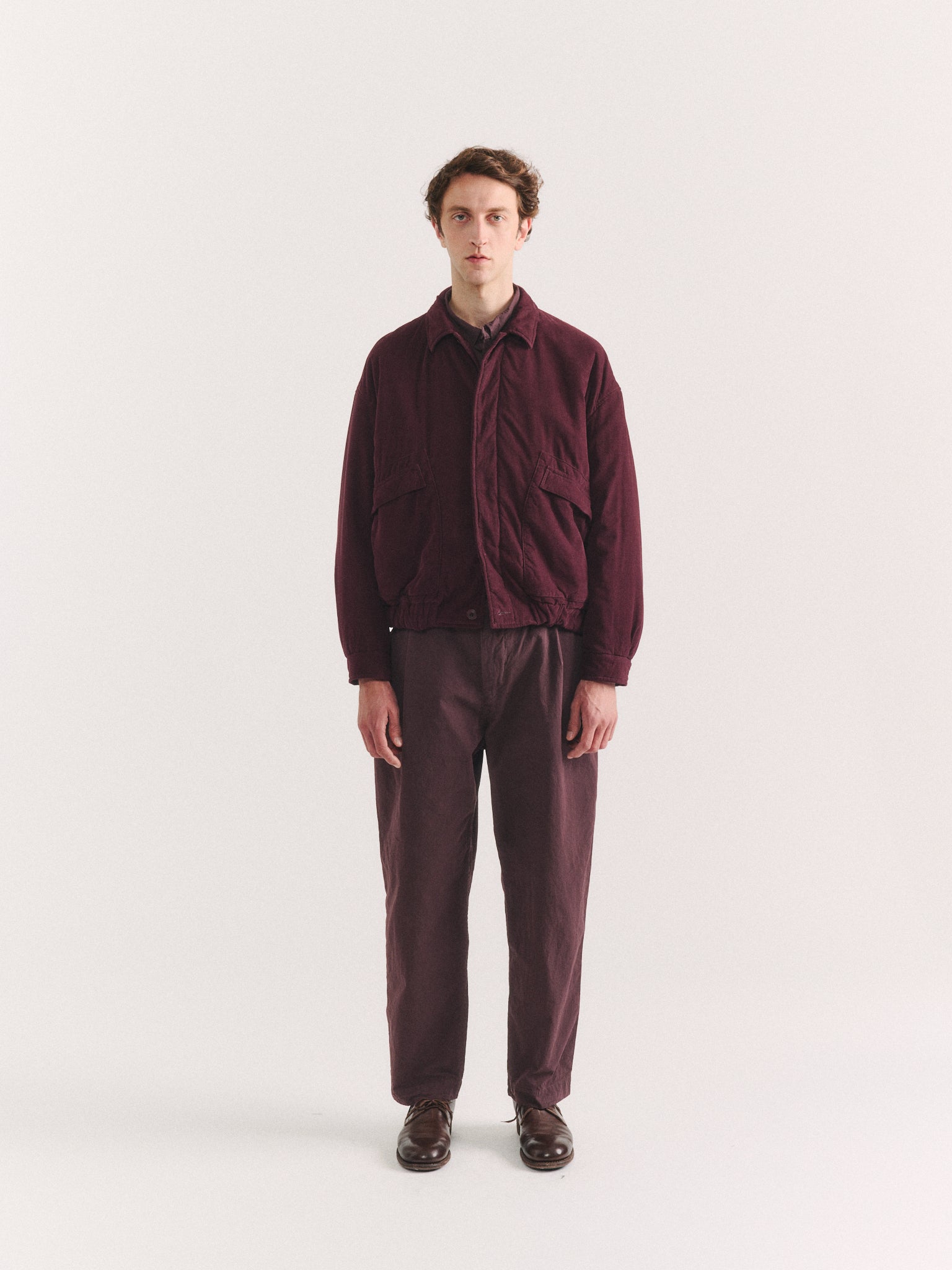 AUBER BLOUSON  - PIN CORD - BURGUNDY