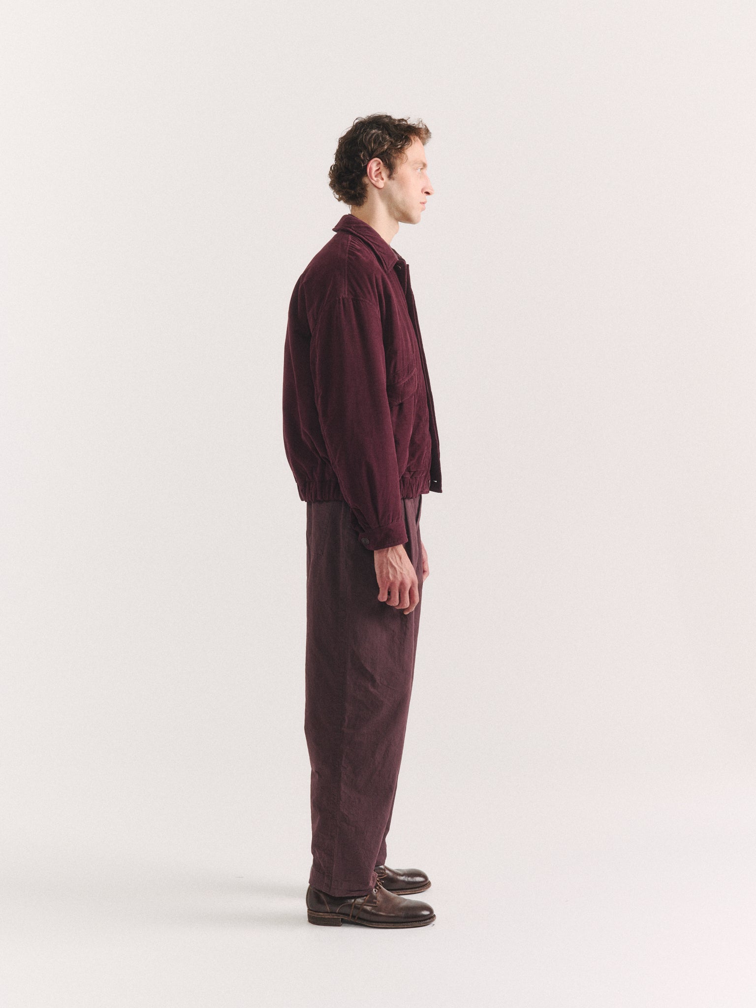 AUBER BLOUSON  - PIN CORD - BURGUNDY