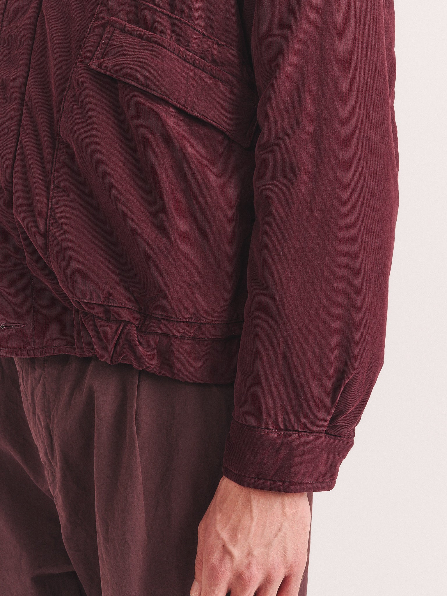 AUBER BLOUSON  - PIN CORD - BURGUNDY