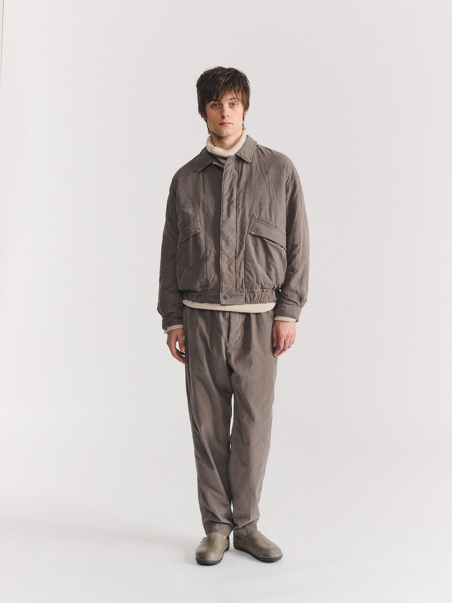 AUBER BLOUSON - PIN CORD - KAKI CLAIR
