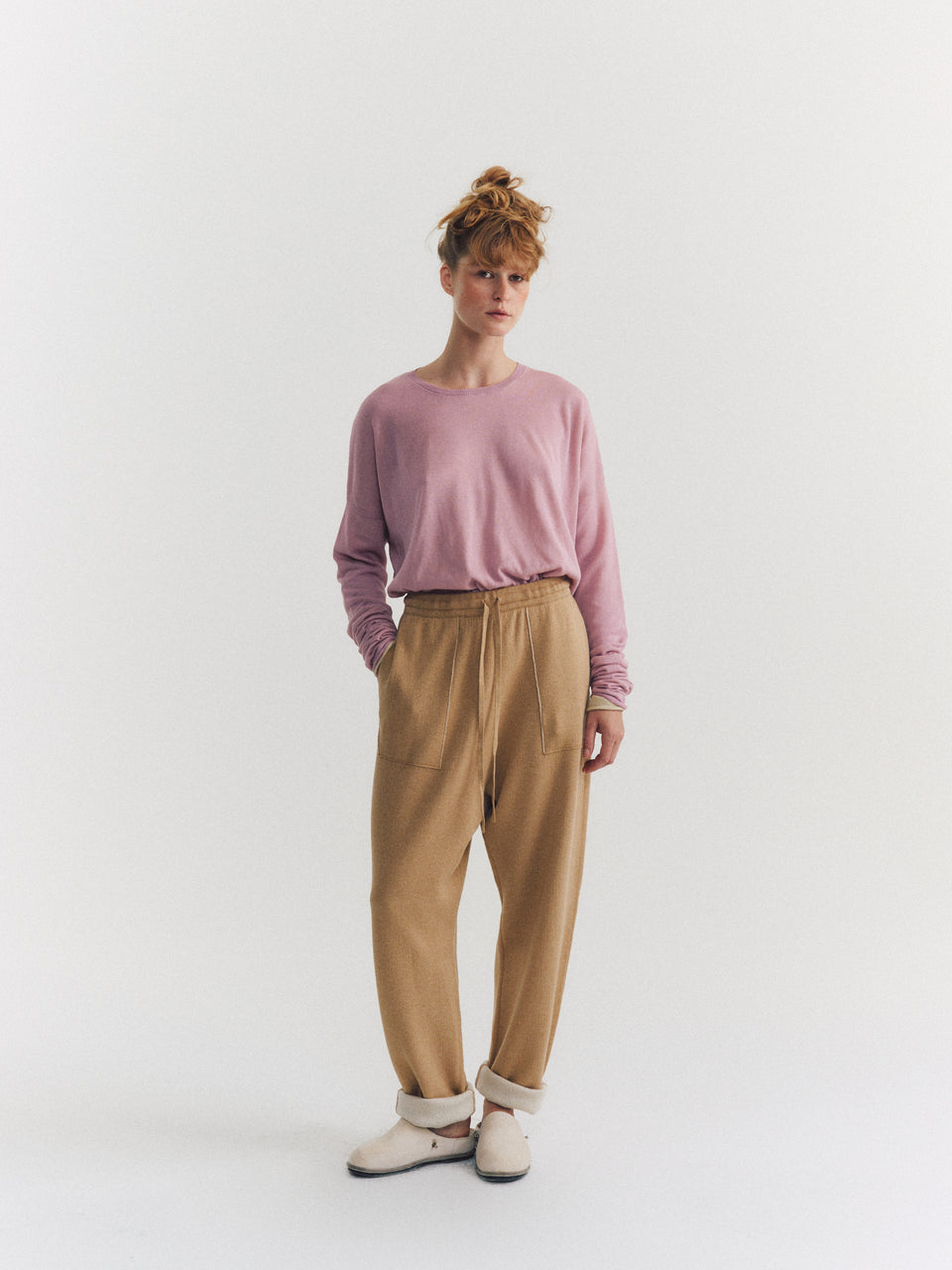 PANTS - SOFTY DOUBLE - BEIGE